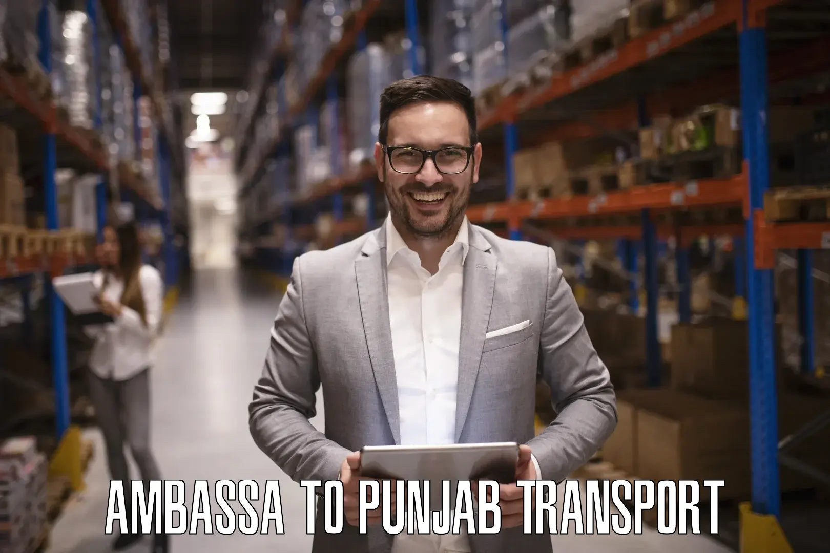 Transport shared services Ambassa to Malerkotla