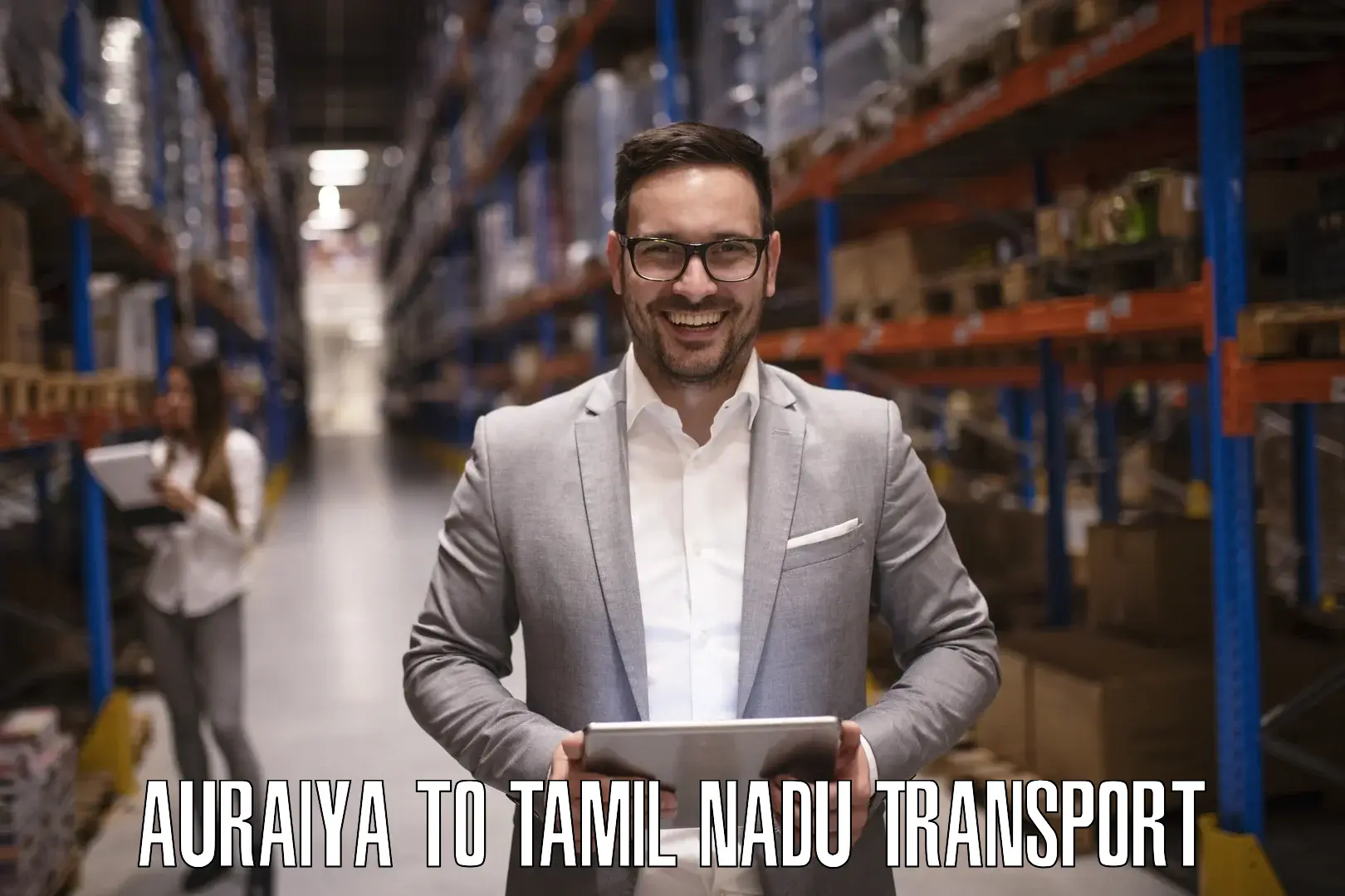 Domestic transport services in Auraiya to Thanjavur