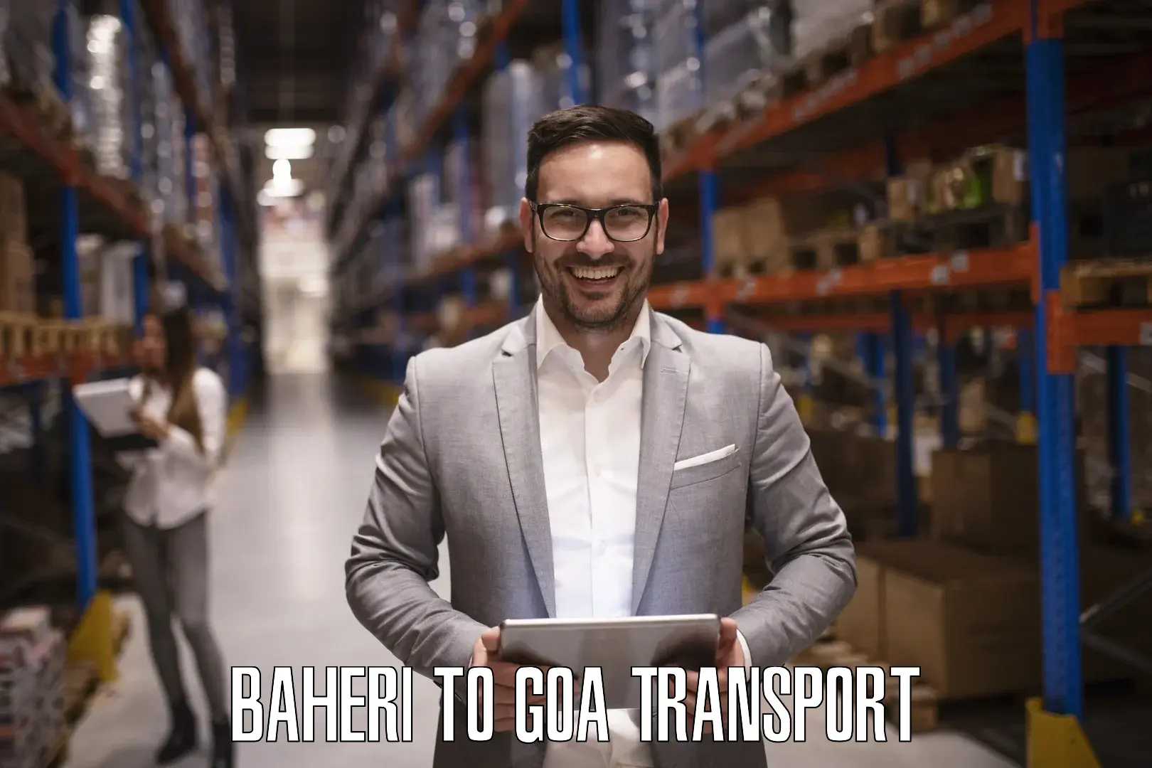 Daily transport service Baheri to South Goa