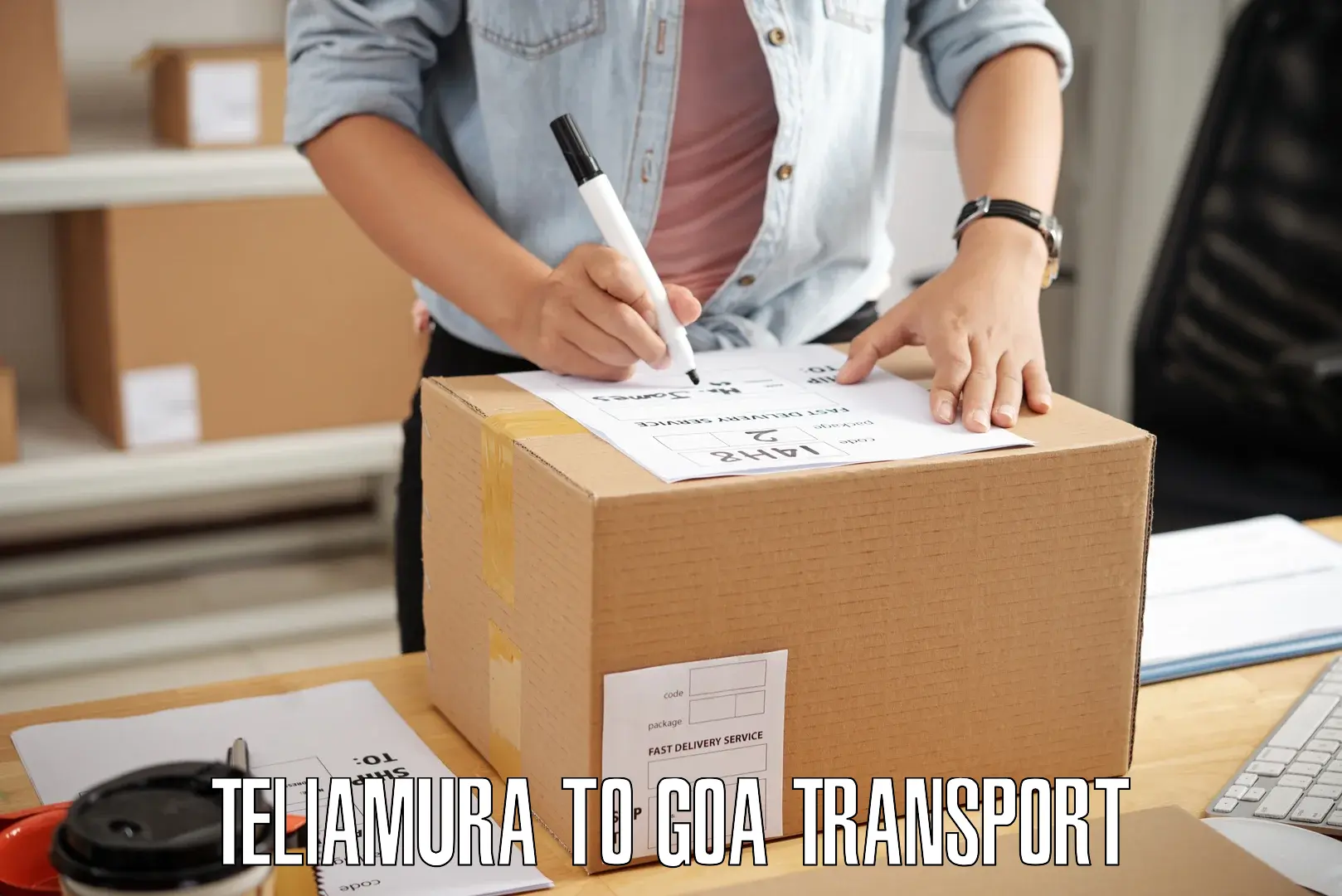 Logistics transportation services in Teliamura to Mormugao Port
