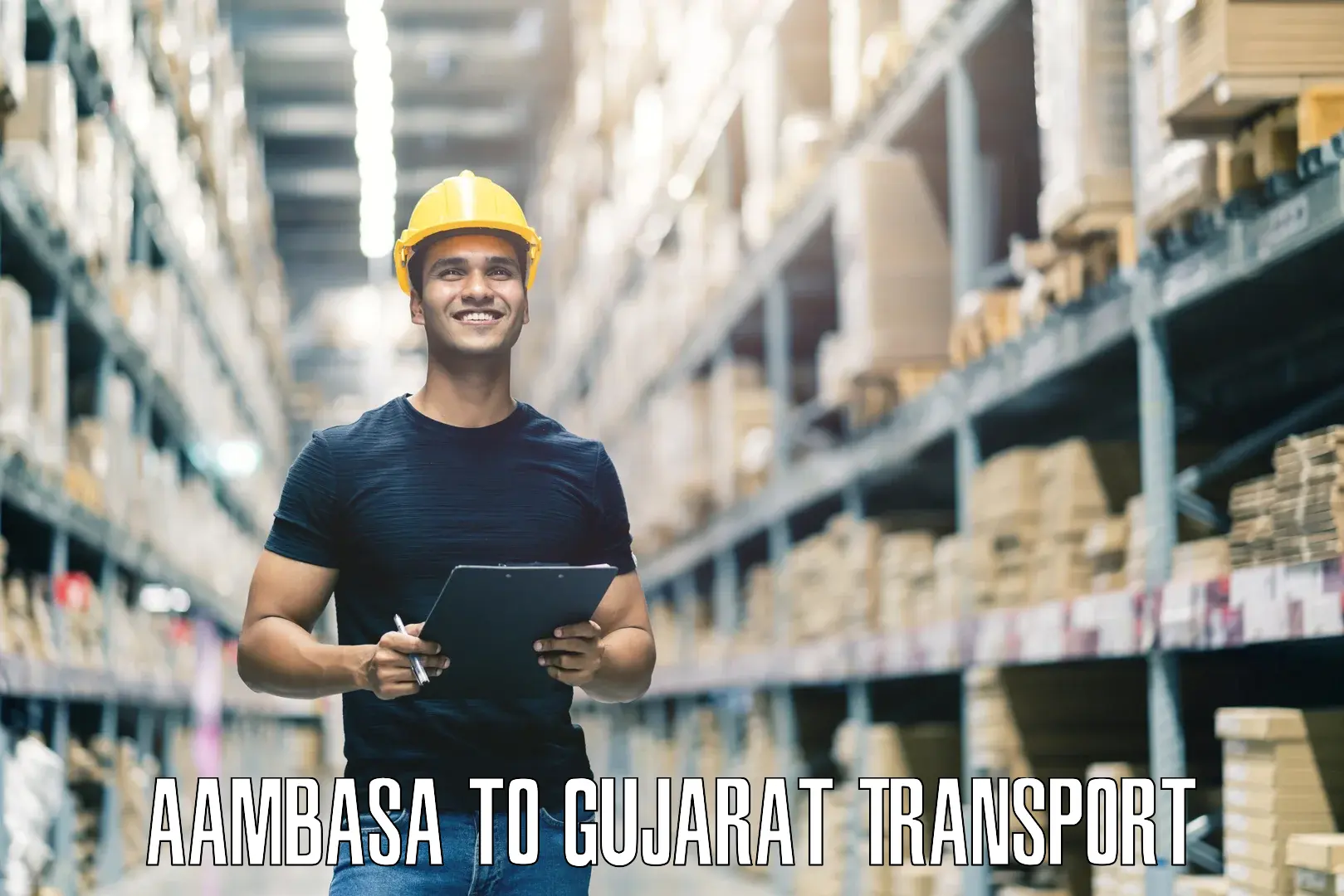 Package delivery services Aambasa to Dahod