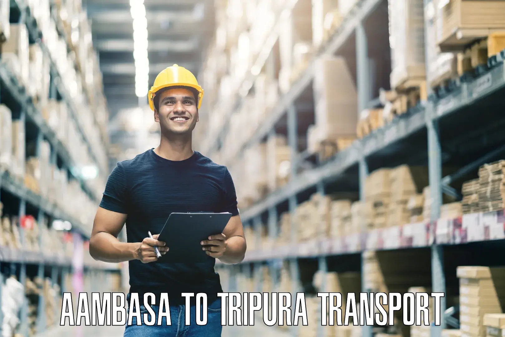 Interstate goods transport Aambasa to Tripura