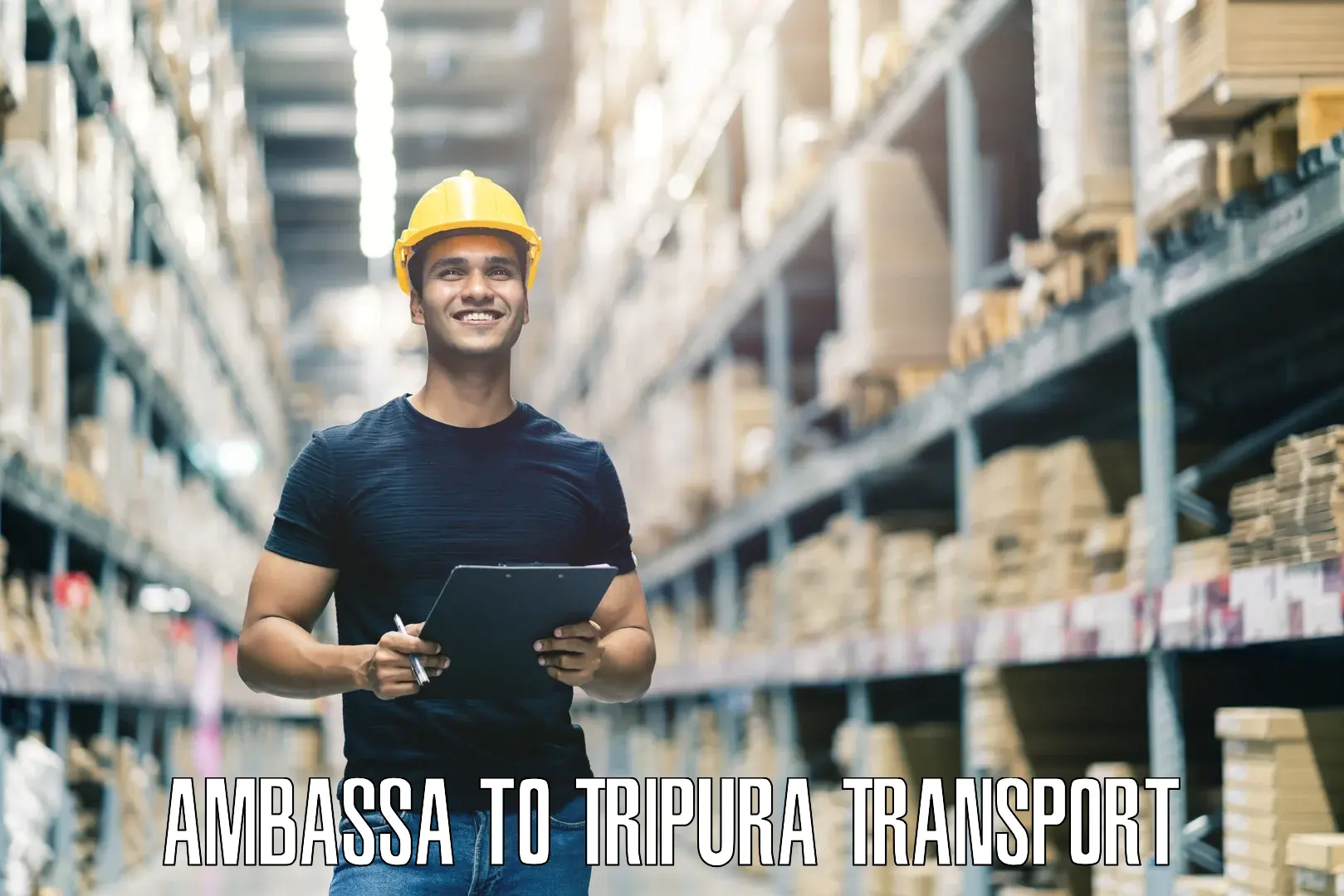 India truck logistics services Ambassa to Sonamura