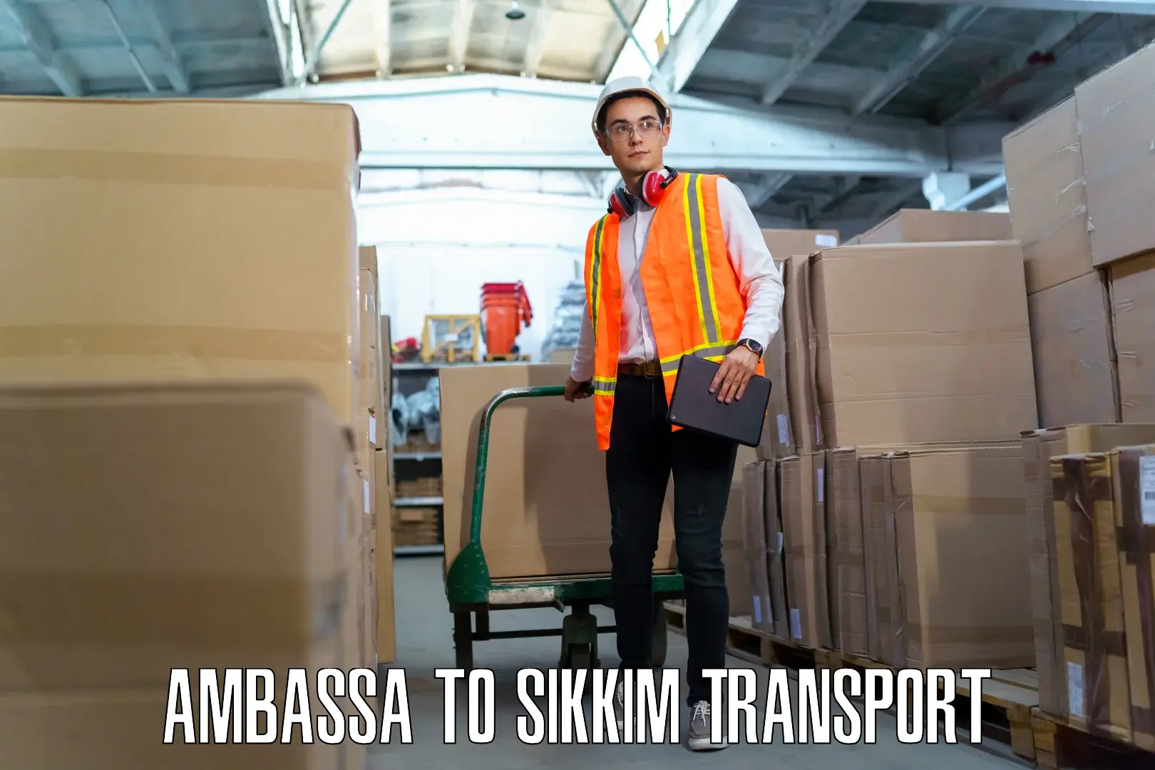 Transport in sharing Ambassa to West Sikkim