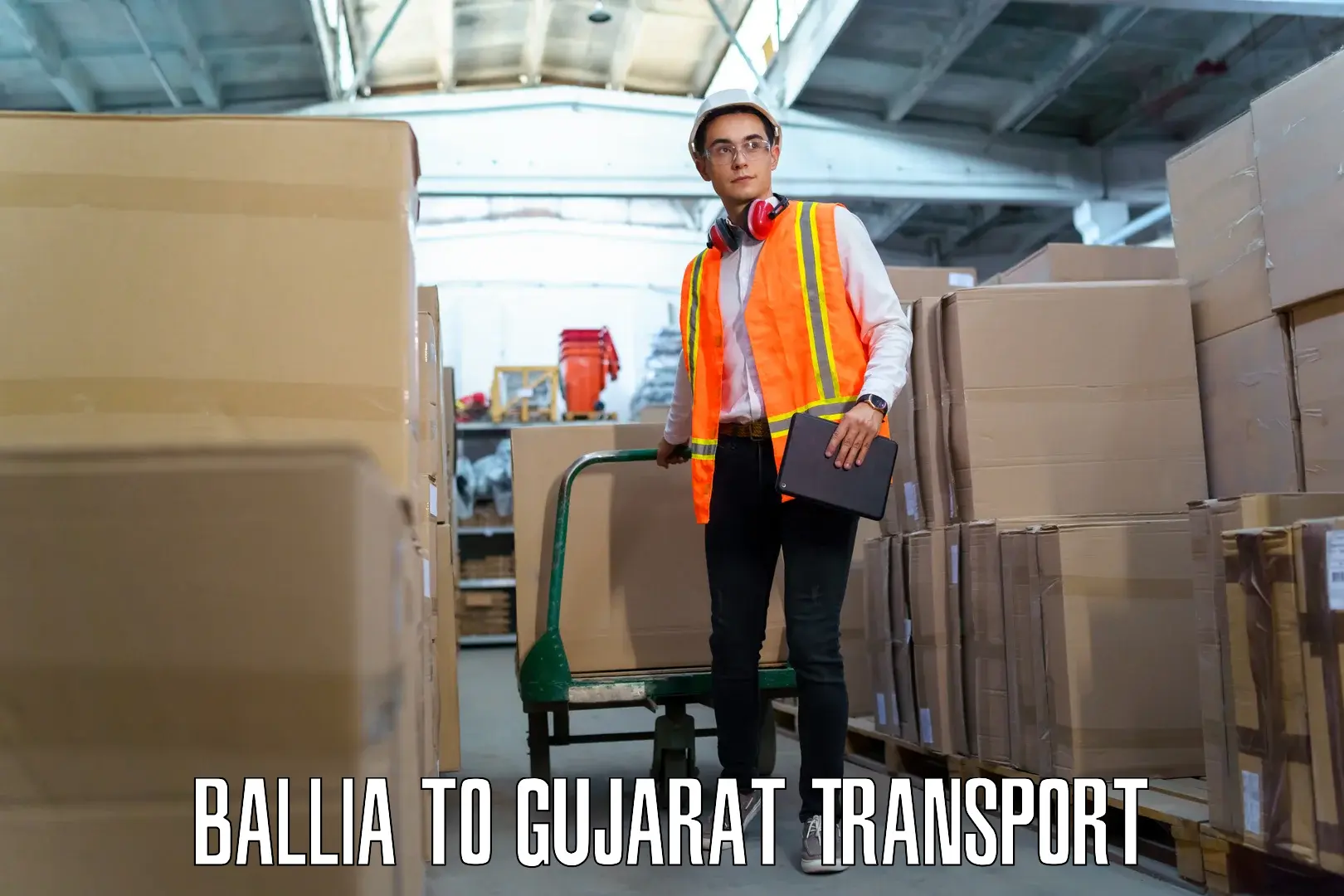 Cargo train transport services Ballia to Gujarat