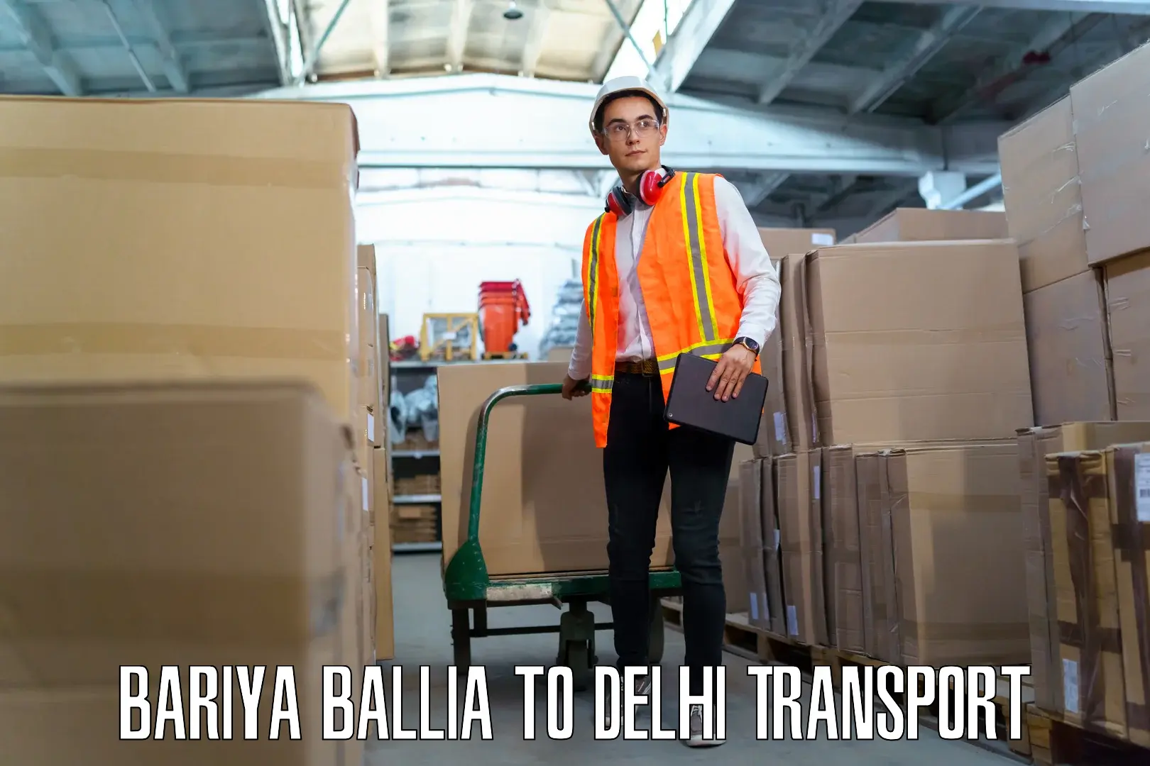 Two wheeler parcel service Bariya Ballia to Kalkaji