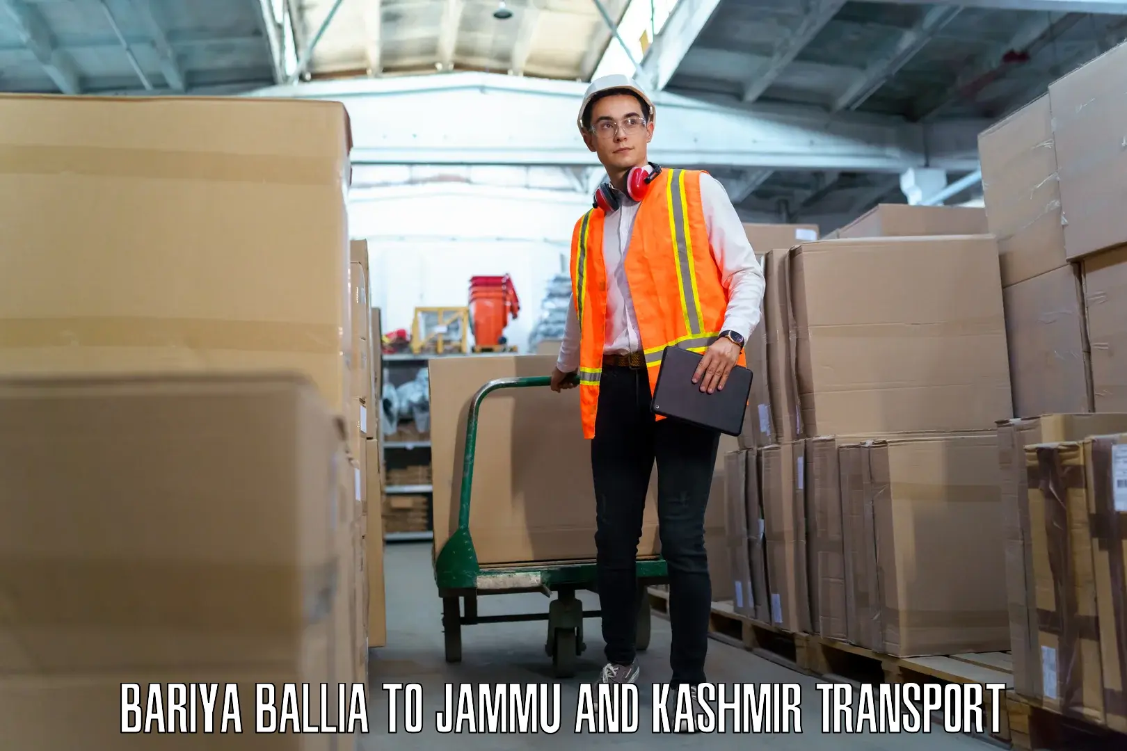 International cargo transportation services in Bariya Ballia to Kishtwar