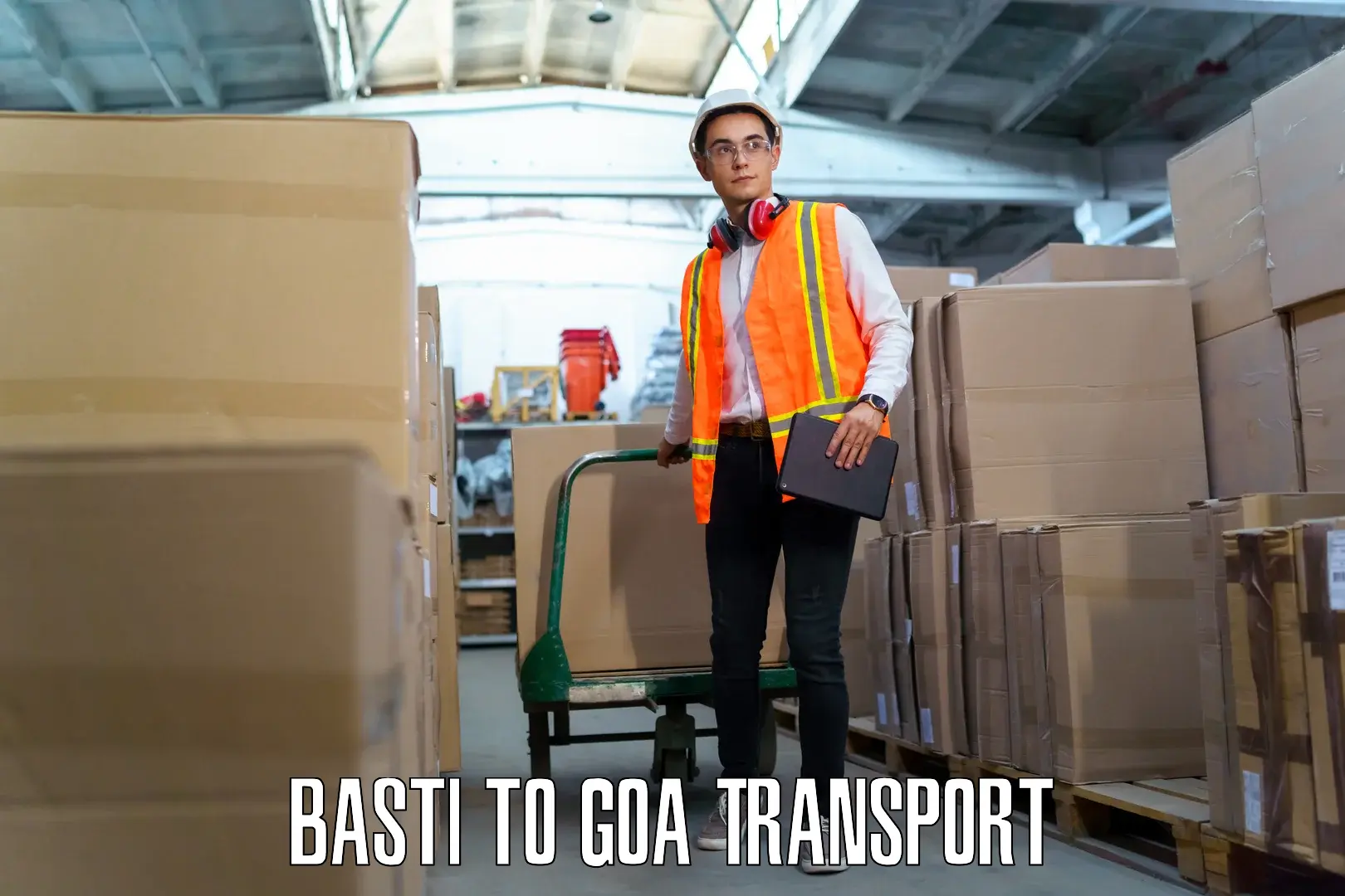 Online transport booking in Basti to NIT Goa