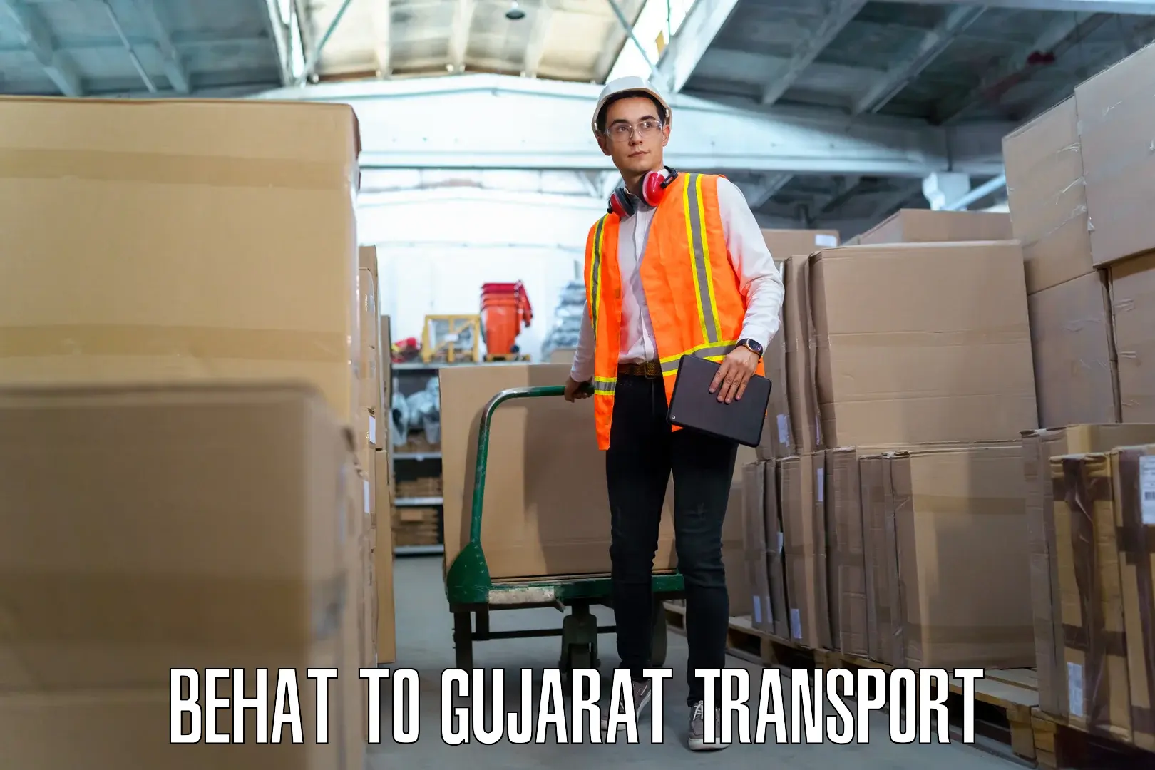 Part load transport service in India in Behat to Gujarat