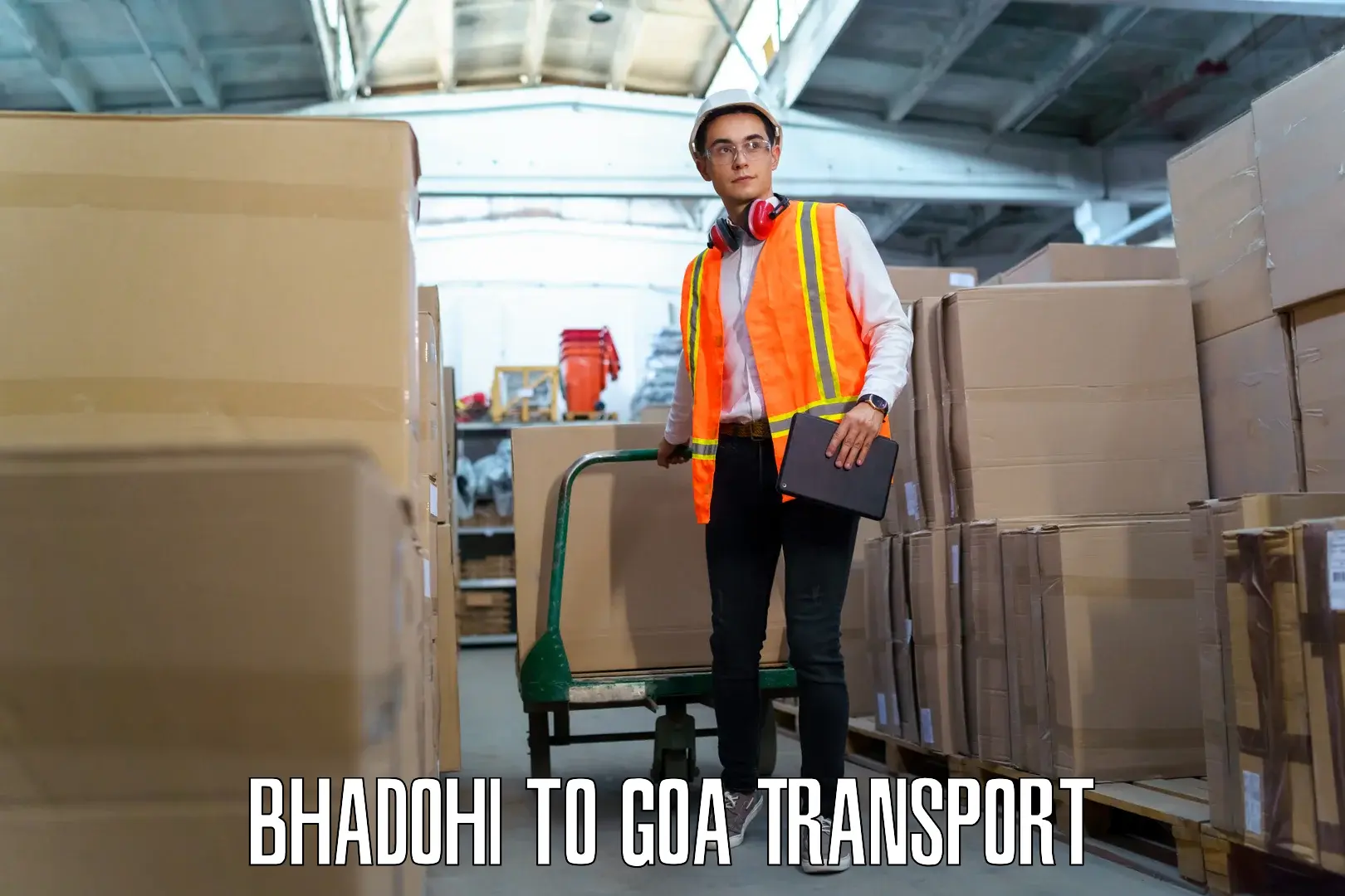 Transport bike from one state to another Bhadohi to Goa University