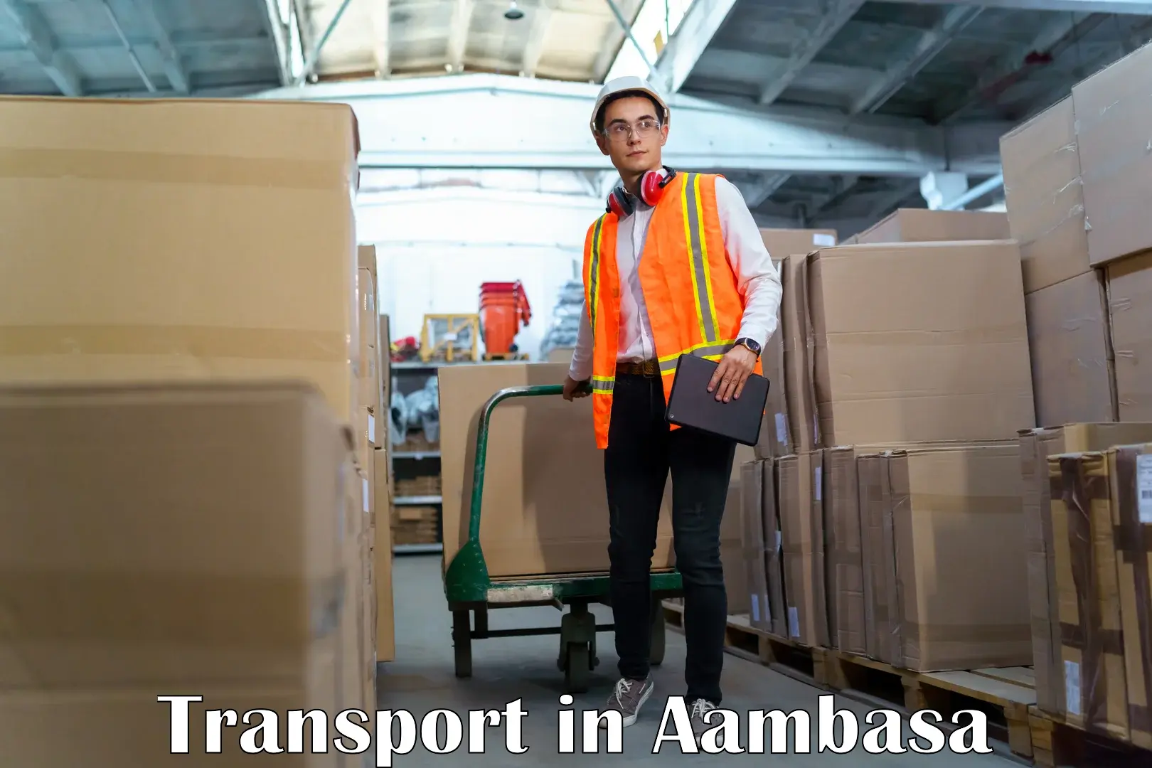 Material transport services in Aambasa