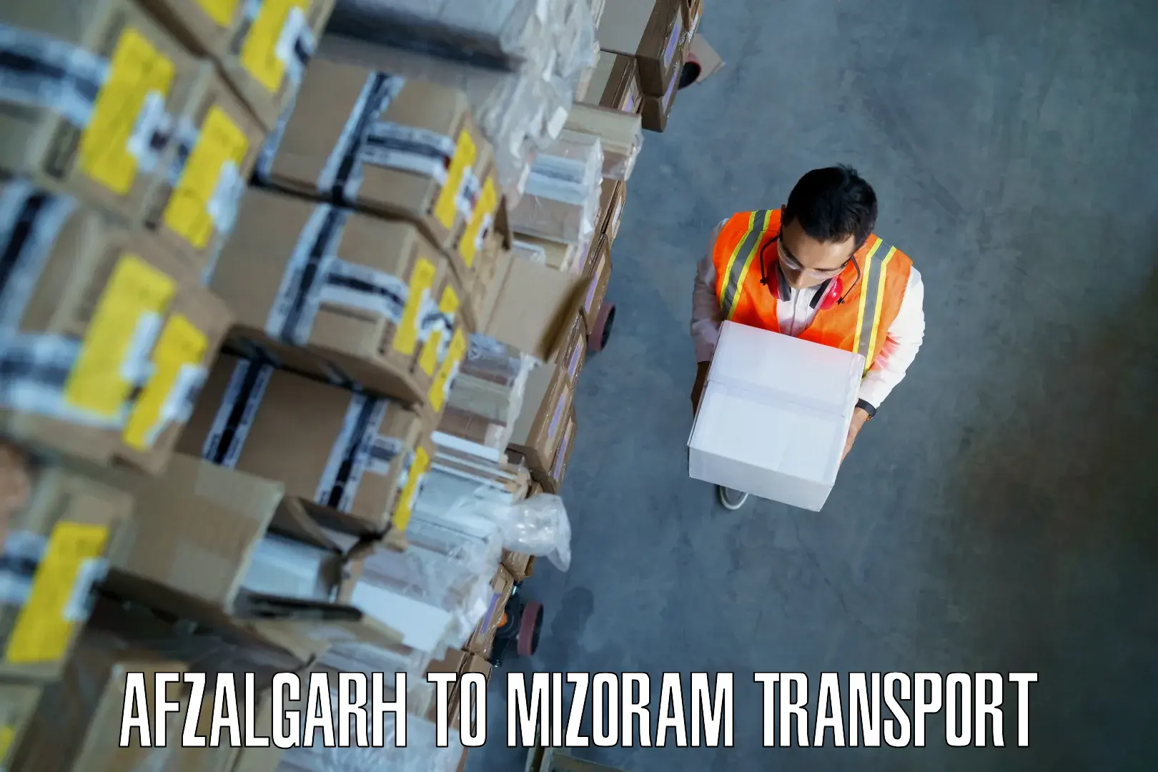 Road transport online services Afzalgarh to Mizoram