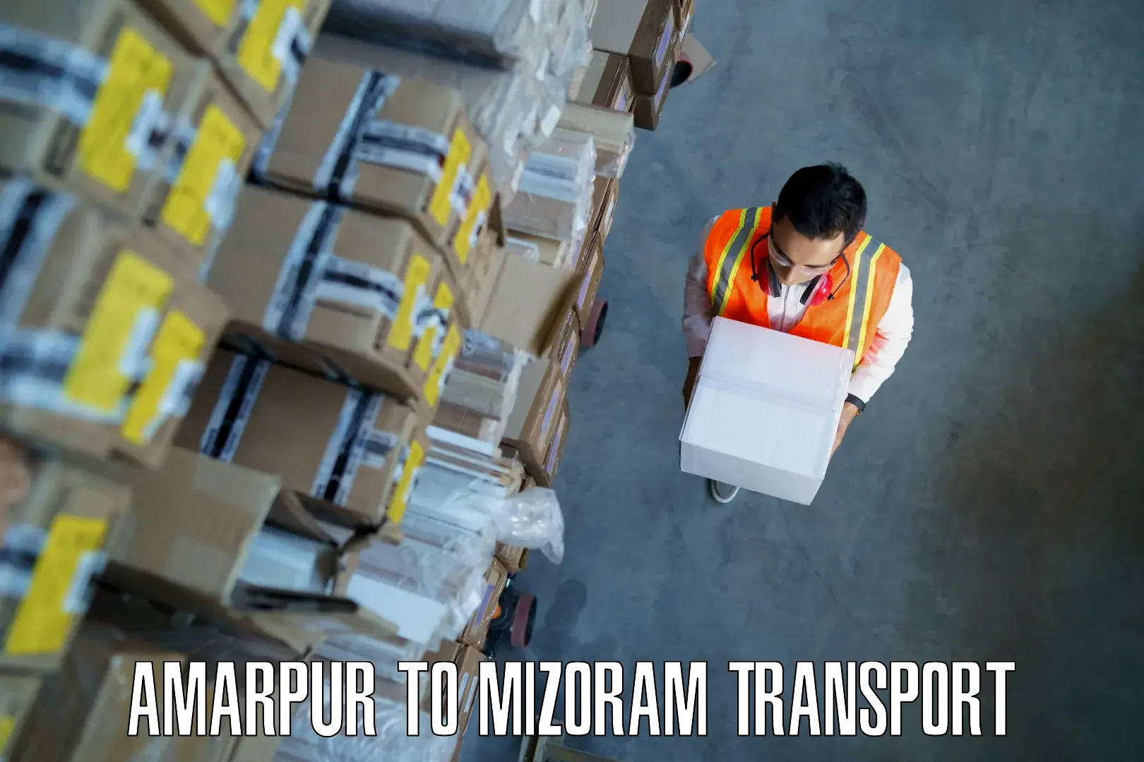 Logistics transportation services Amarpur to Khawzawl