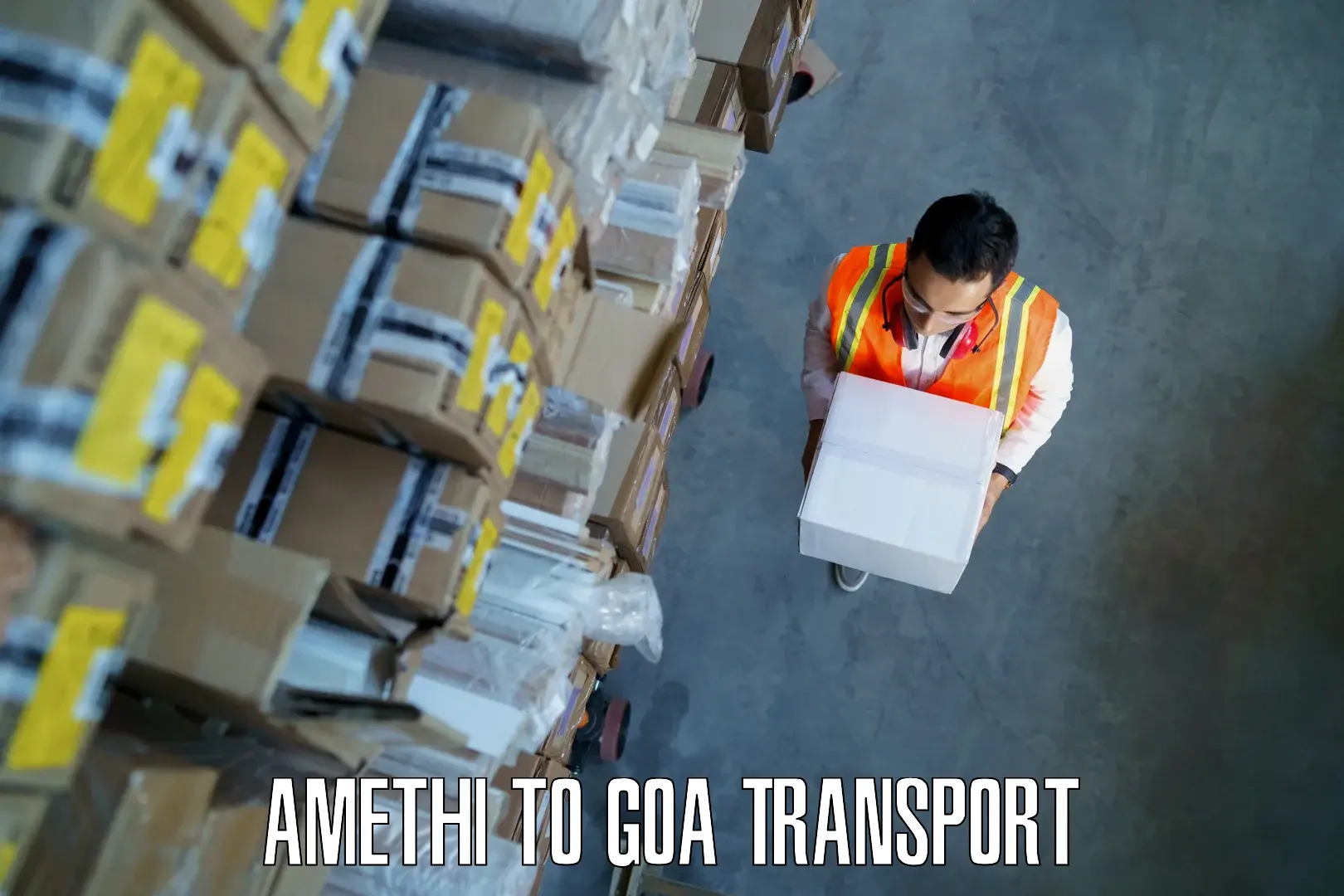 Air freight transport services Amethi to Ponda