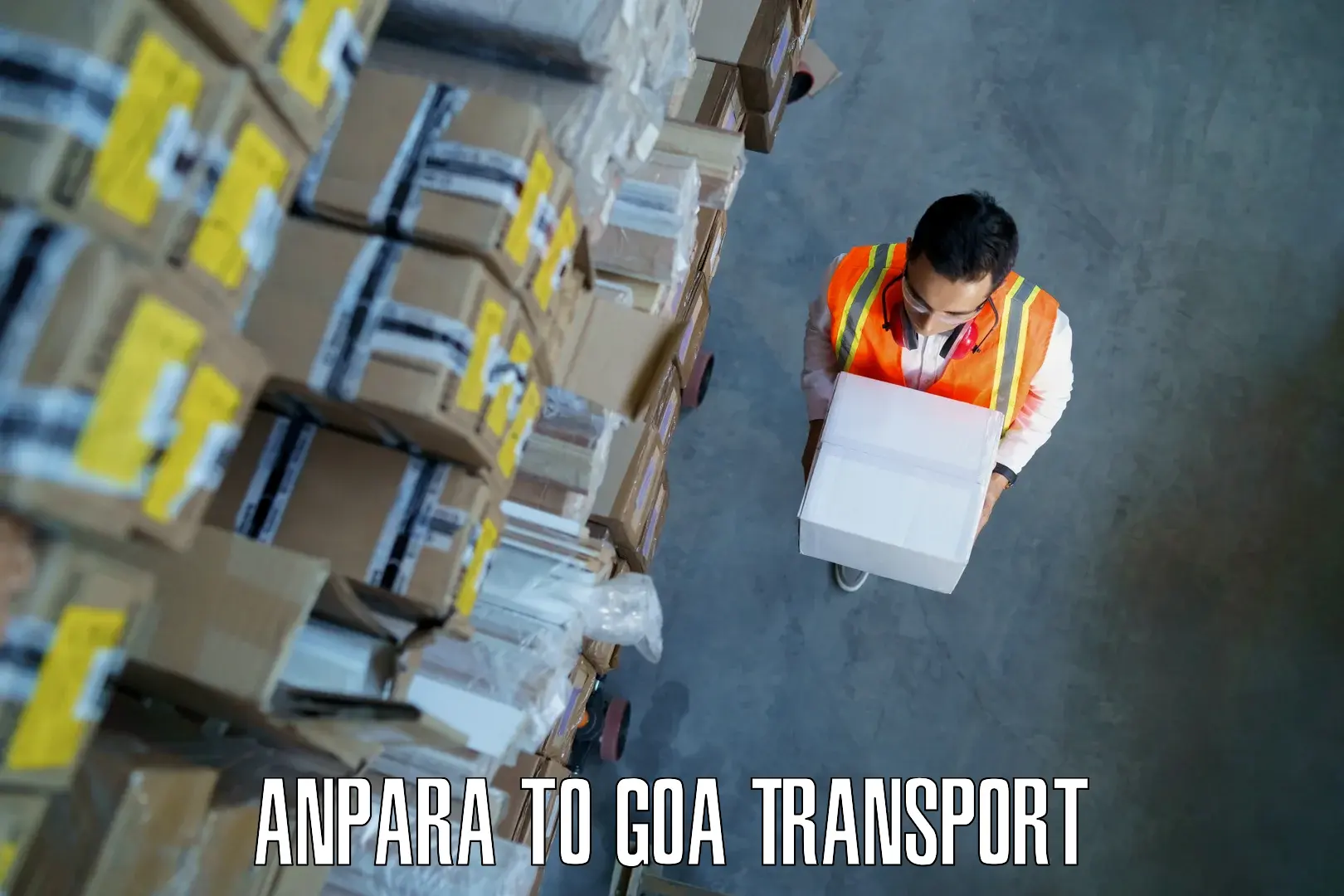 International cargo transportation services Anpara to Vasco da Gama