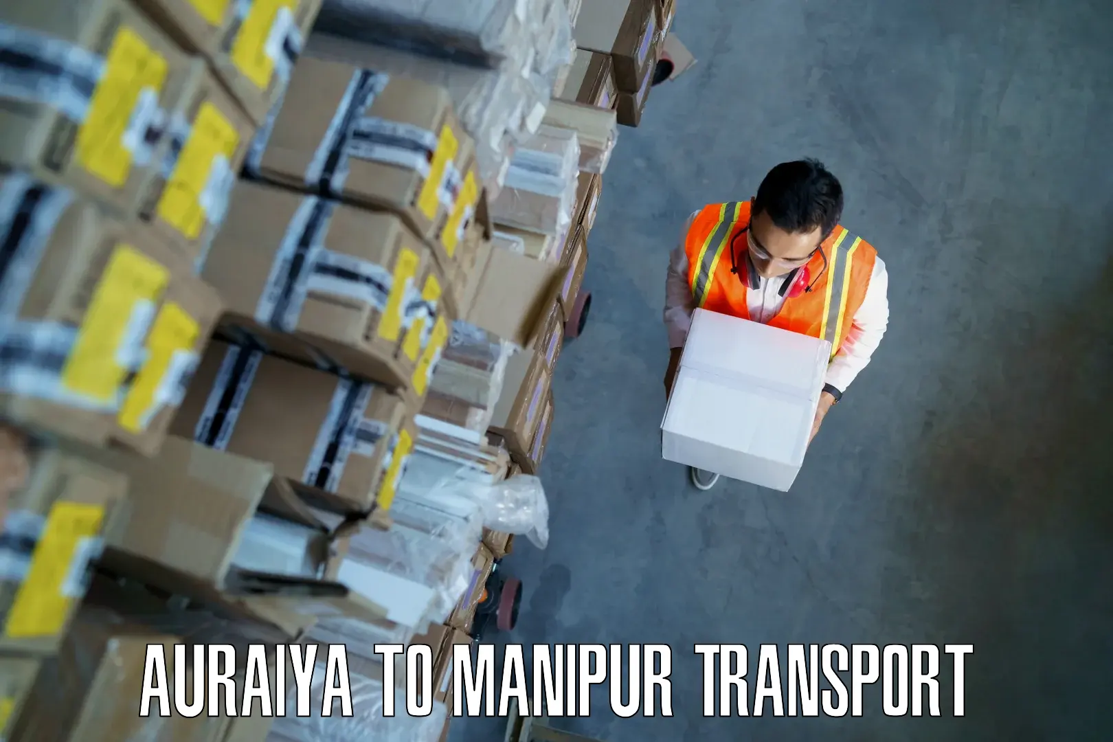 Interstate goods transport in Auraiya to Kangpokpi