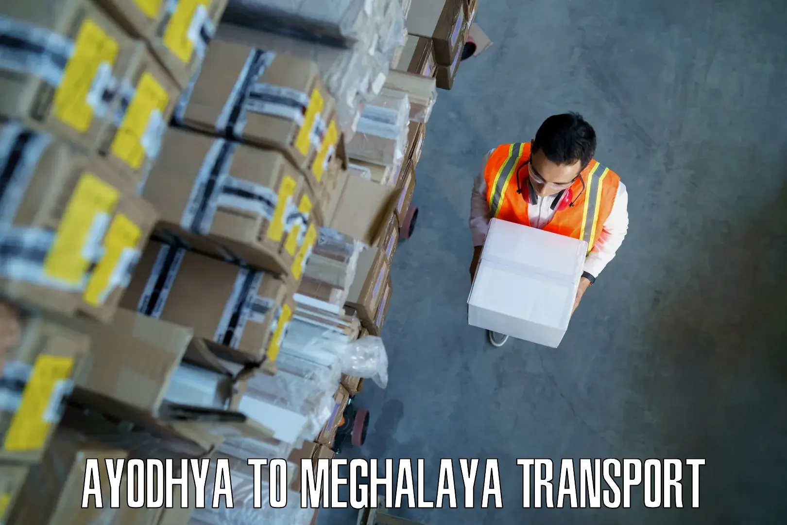 Cargo transport services in Ayodhya to Shillong