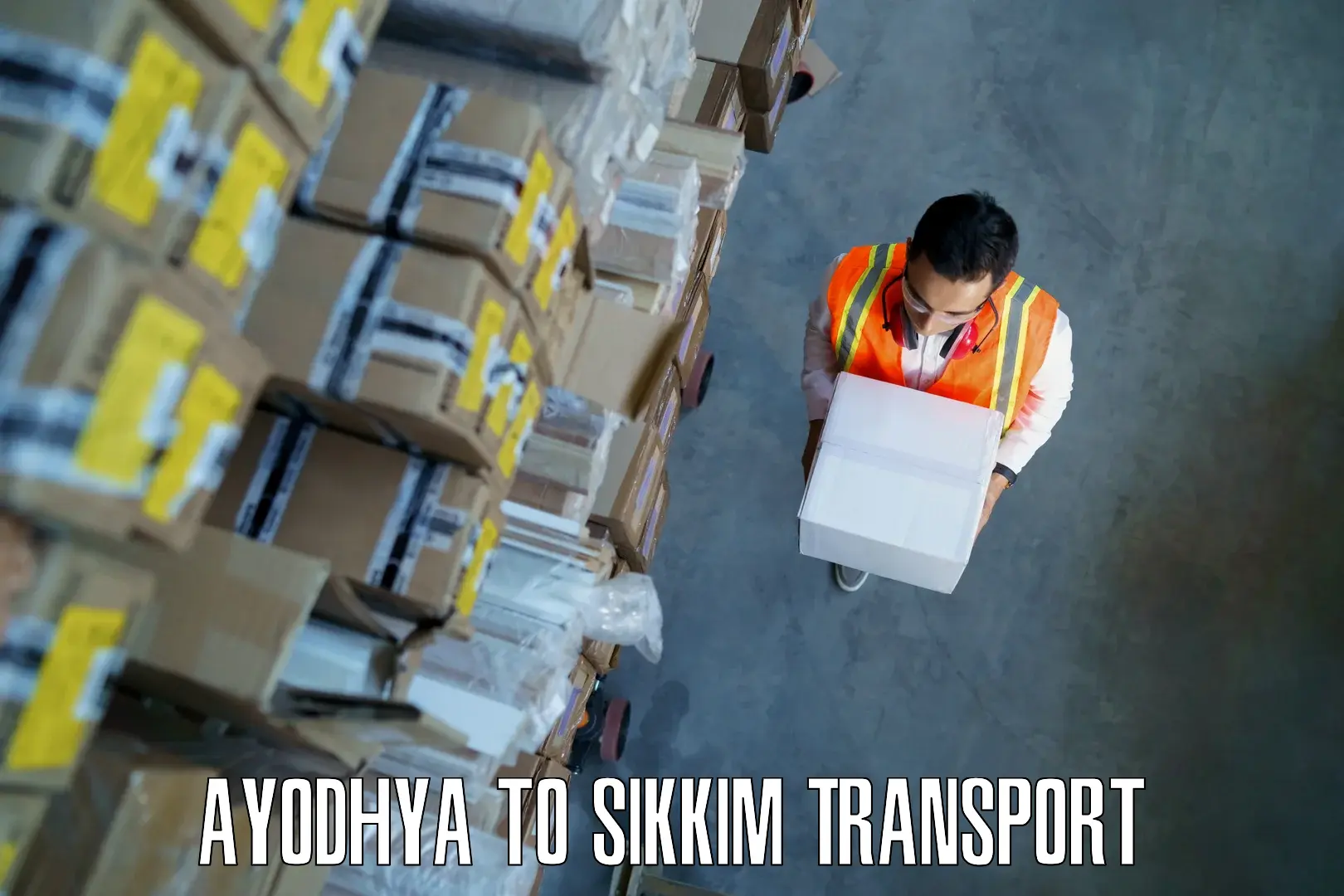 Cargo transport services in Ayodhya to Geyzing