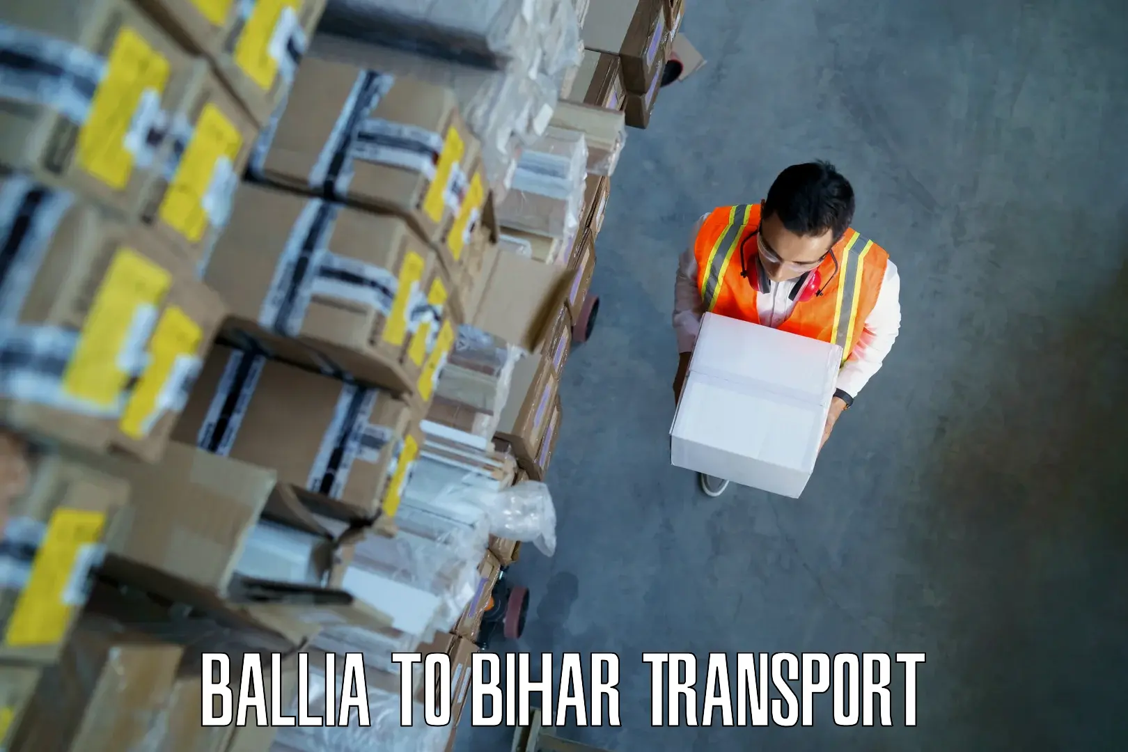 Nearest transport service Ballia to Ghanshyampur