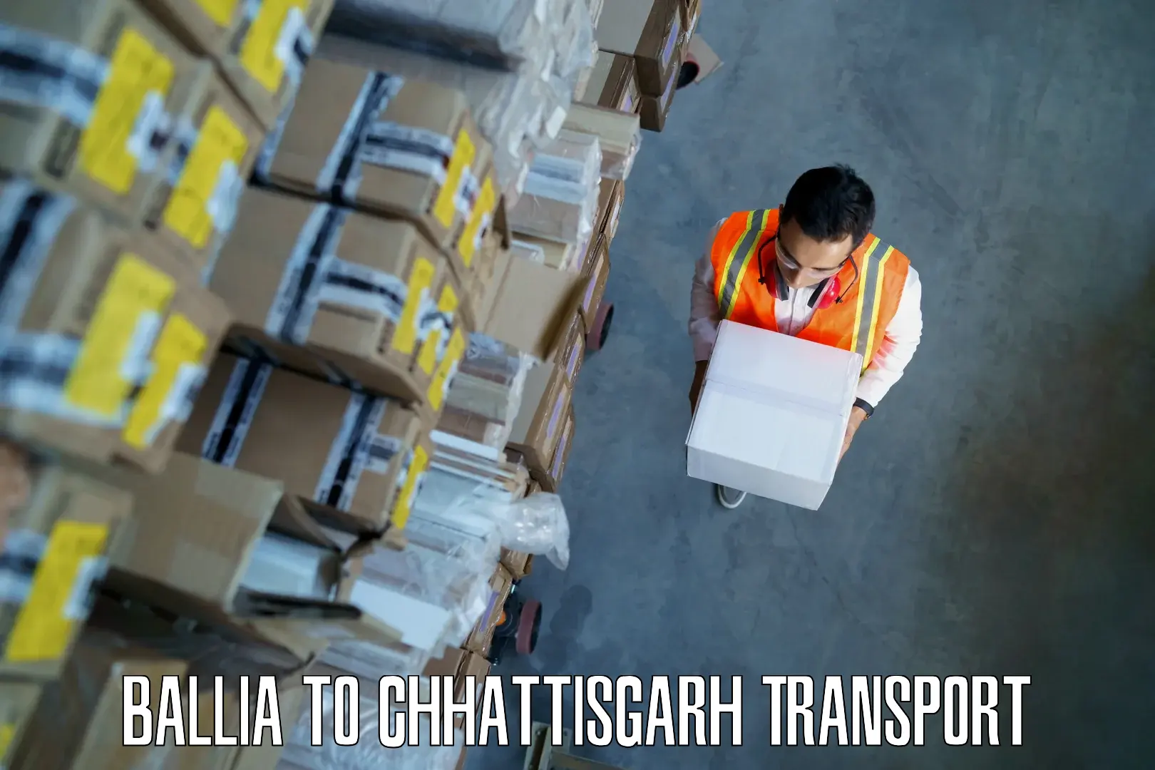 Intercity goods transport Ballia to Chirimiri