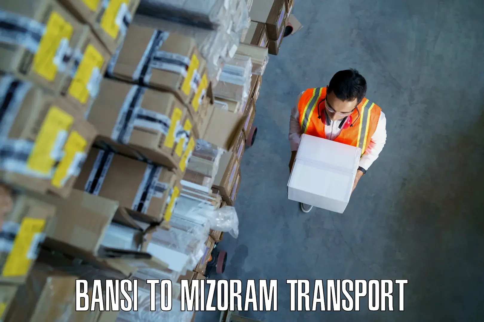 Cargo train transport services Bansi to Mizoram