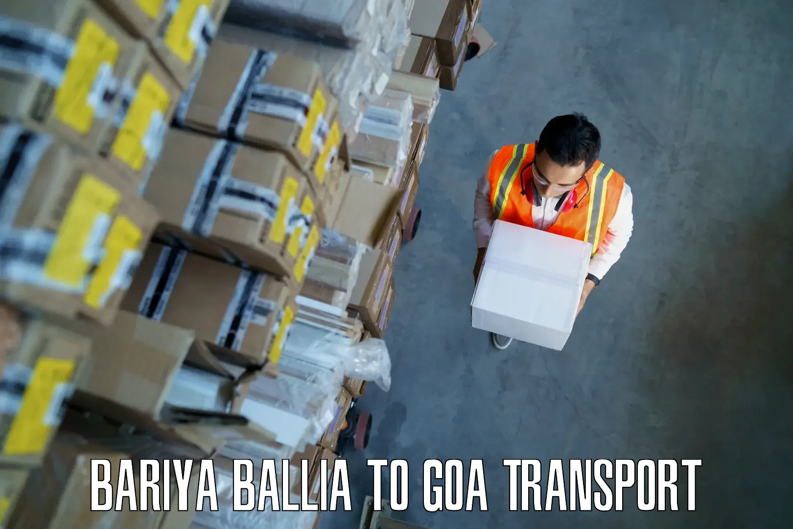 Online transport booking in Bariya Ballia to Mormugao Port
