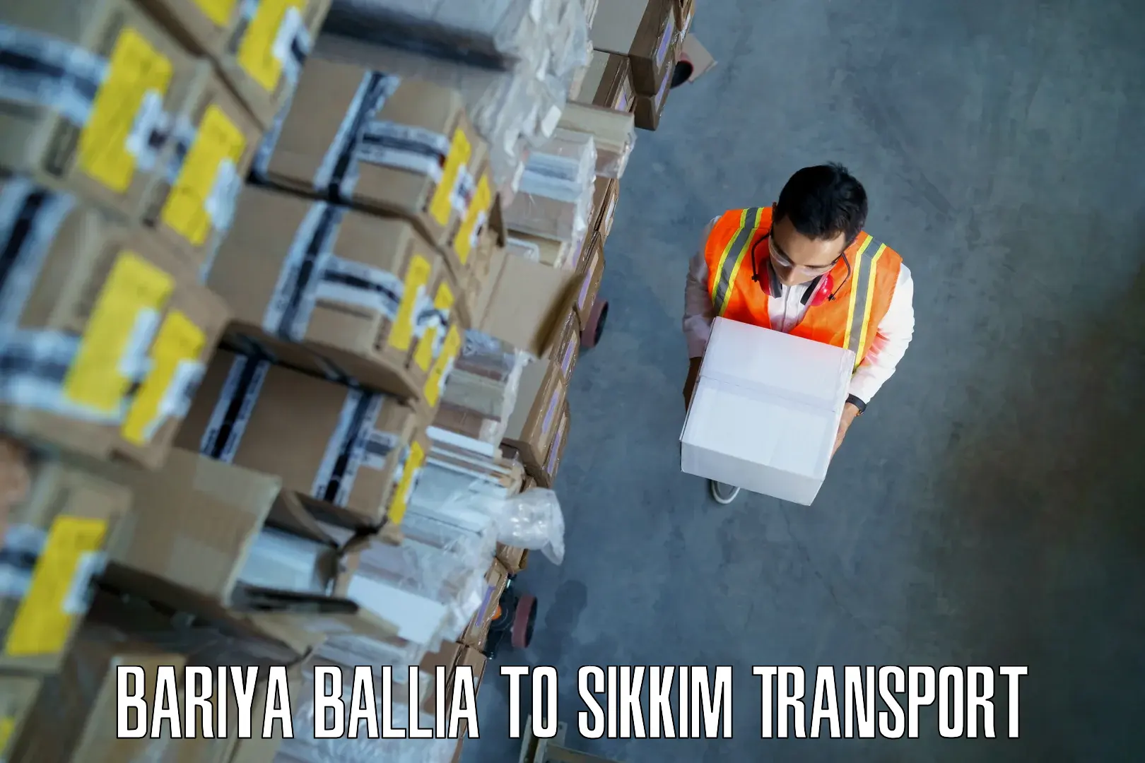 Cargo train transport services Bariya Ballia to East Sikkim