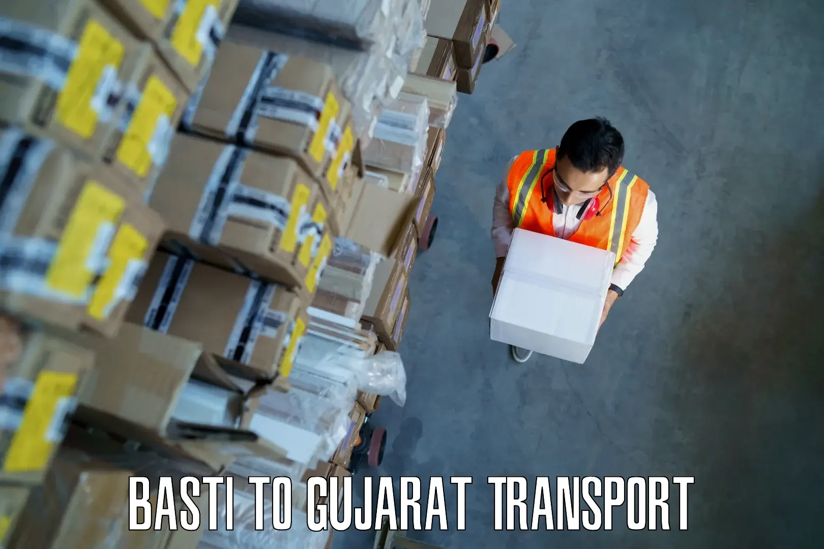 Two wheeler parcel service Basti to Una Gir Somnath