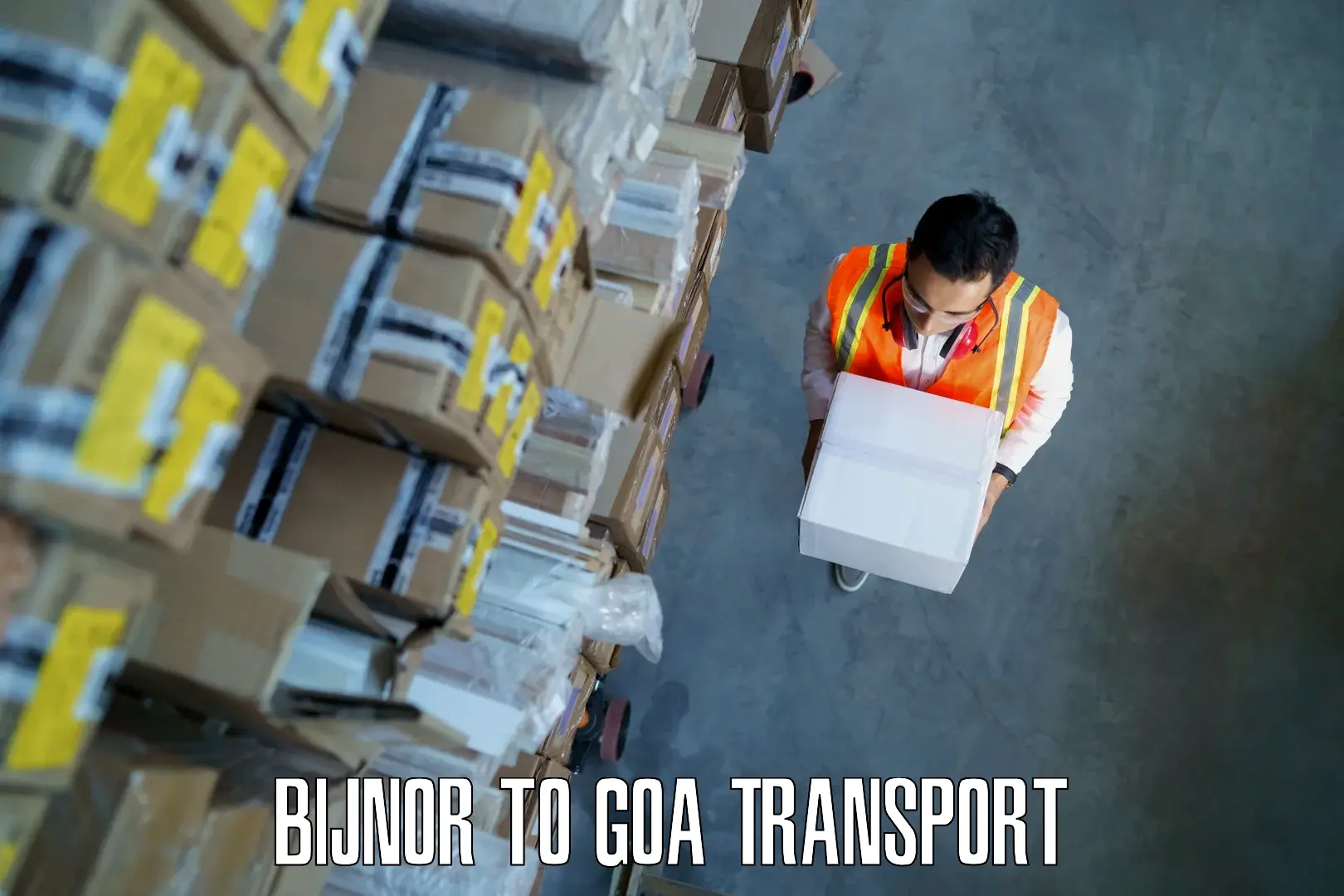 Package delivery services Bijnor to Goa