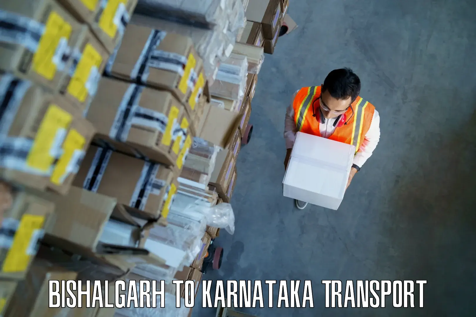 Container transport service Bishalgarh to Khanapur Karnataka