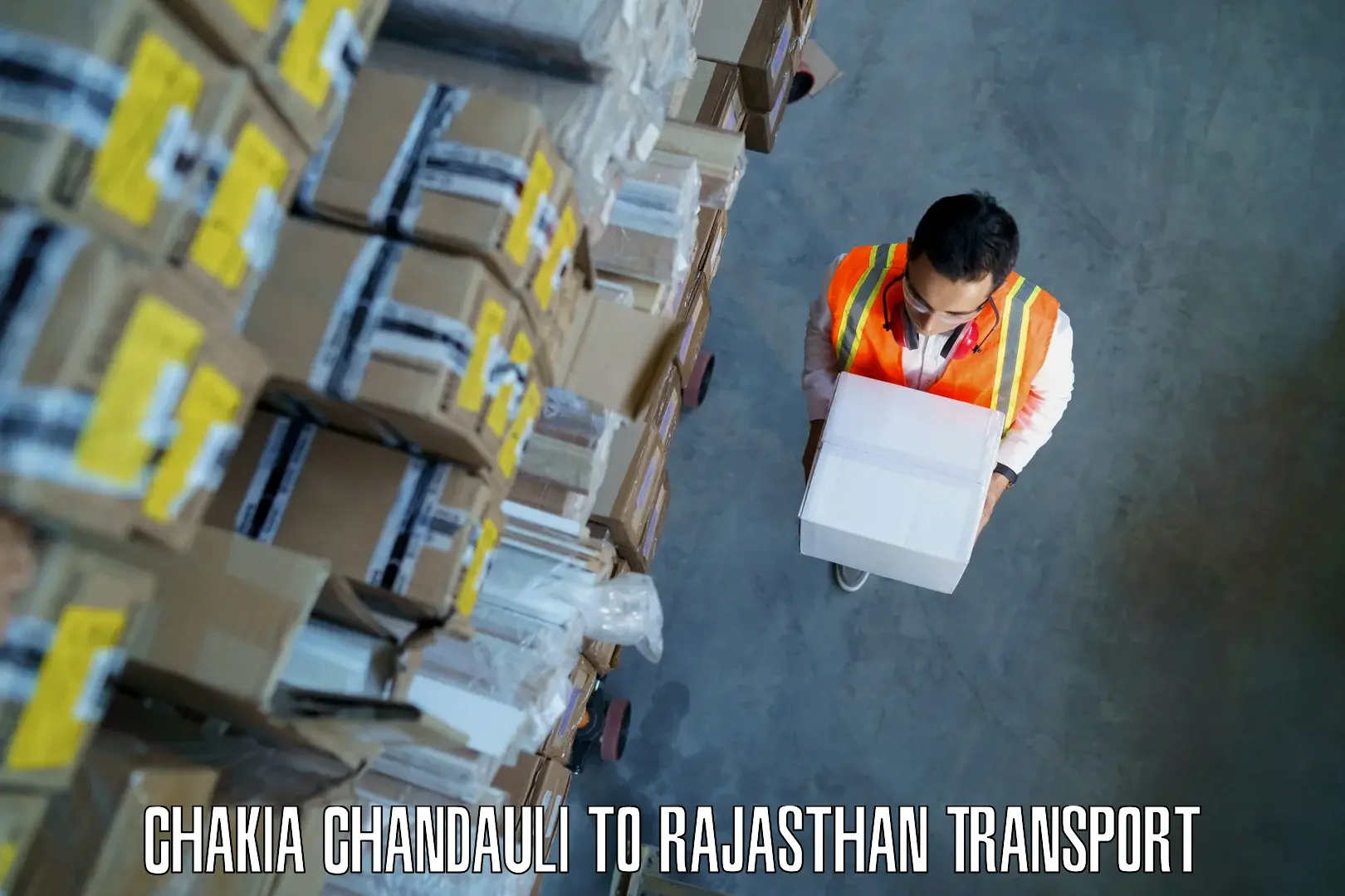 Package delivery services Chakia Chandauli to Bhadra Hanumangarh