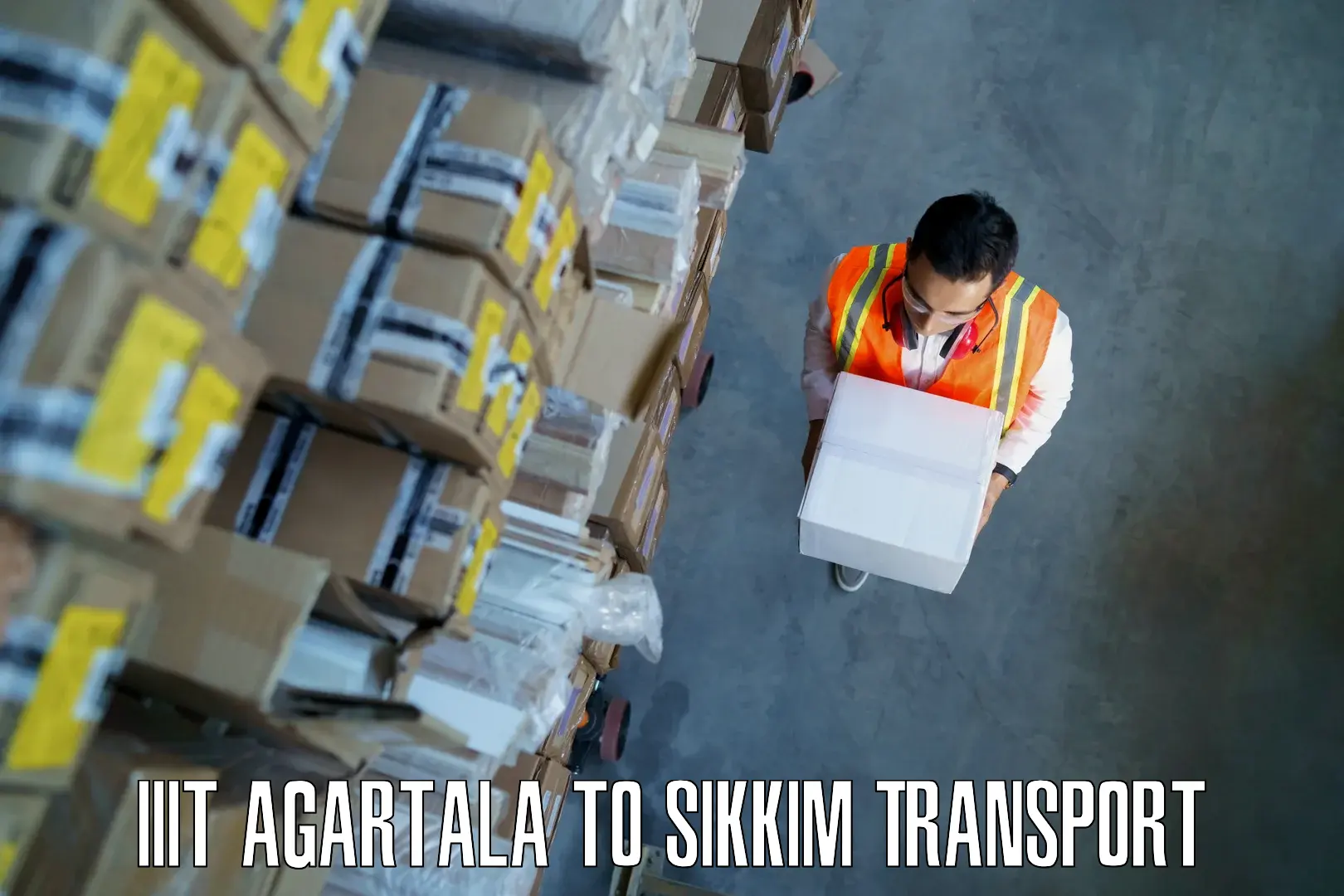 Vehicle parcel service IIIT Agartala to Mangan