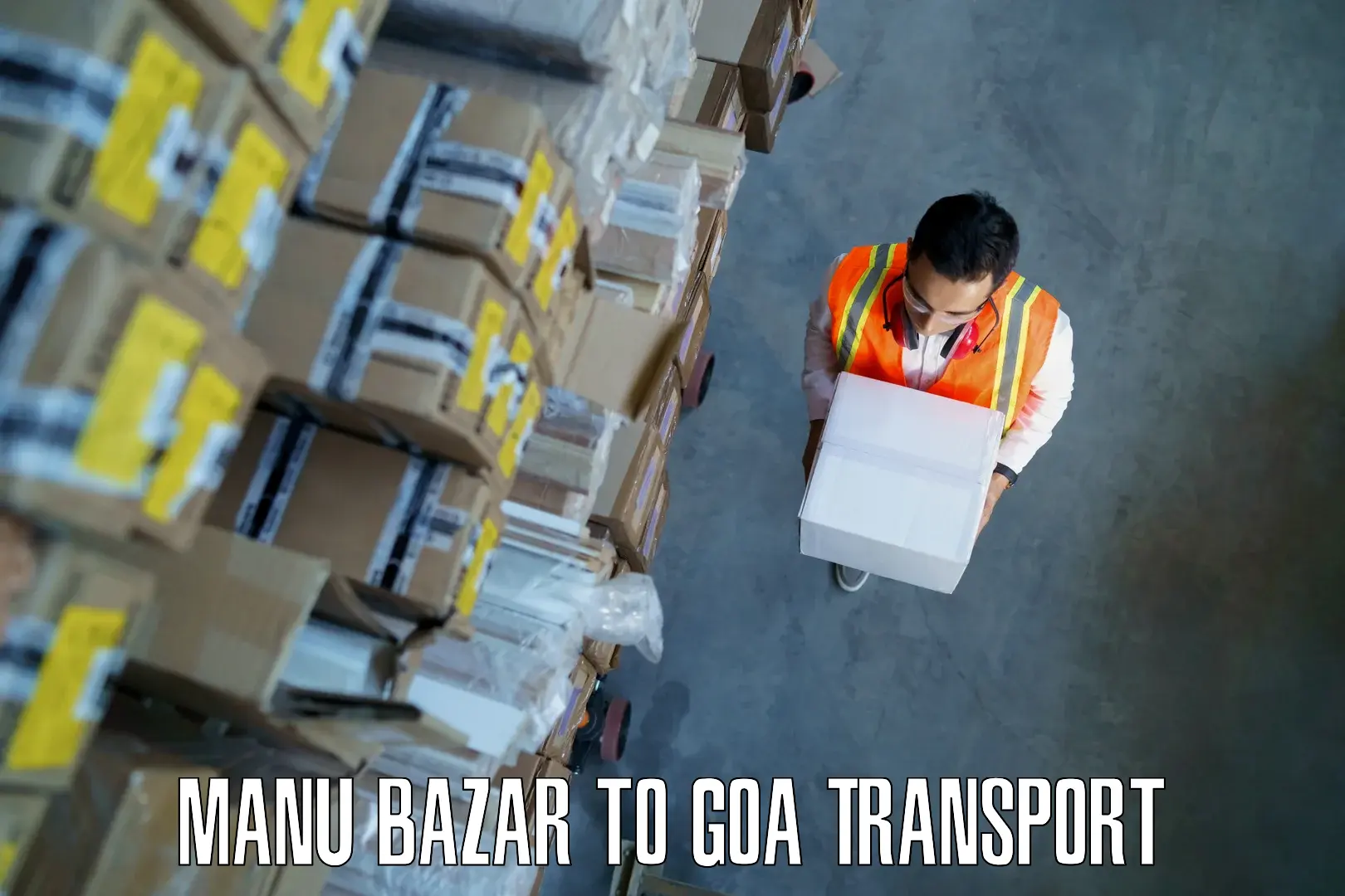Air cargo transport services Manu Bazar to Goa