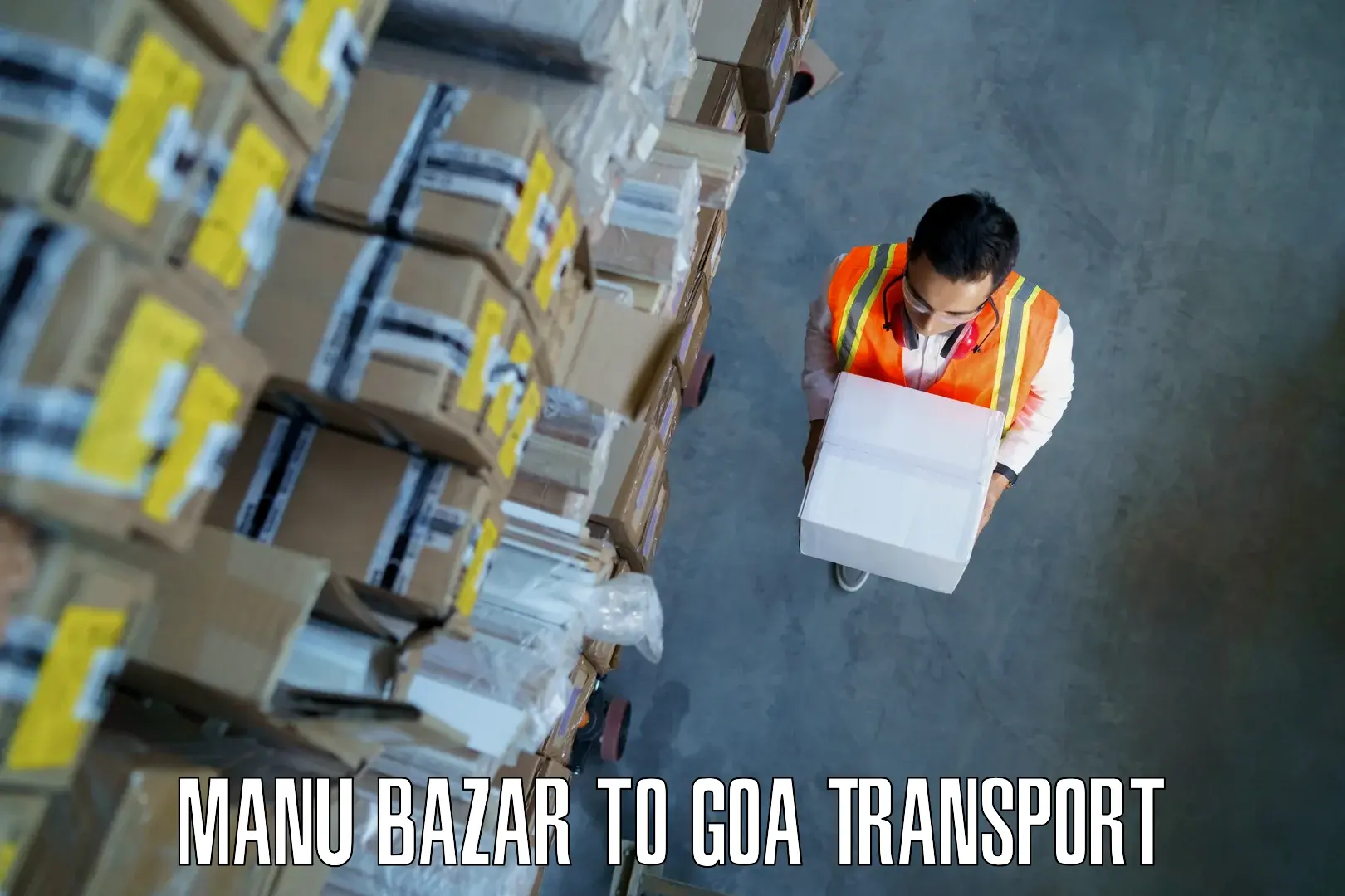 Parcel transport services Manu Bazar to Panaji