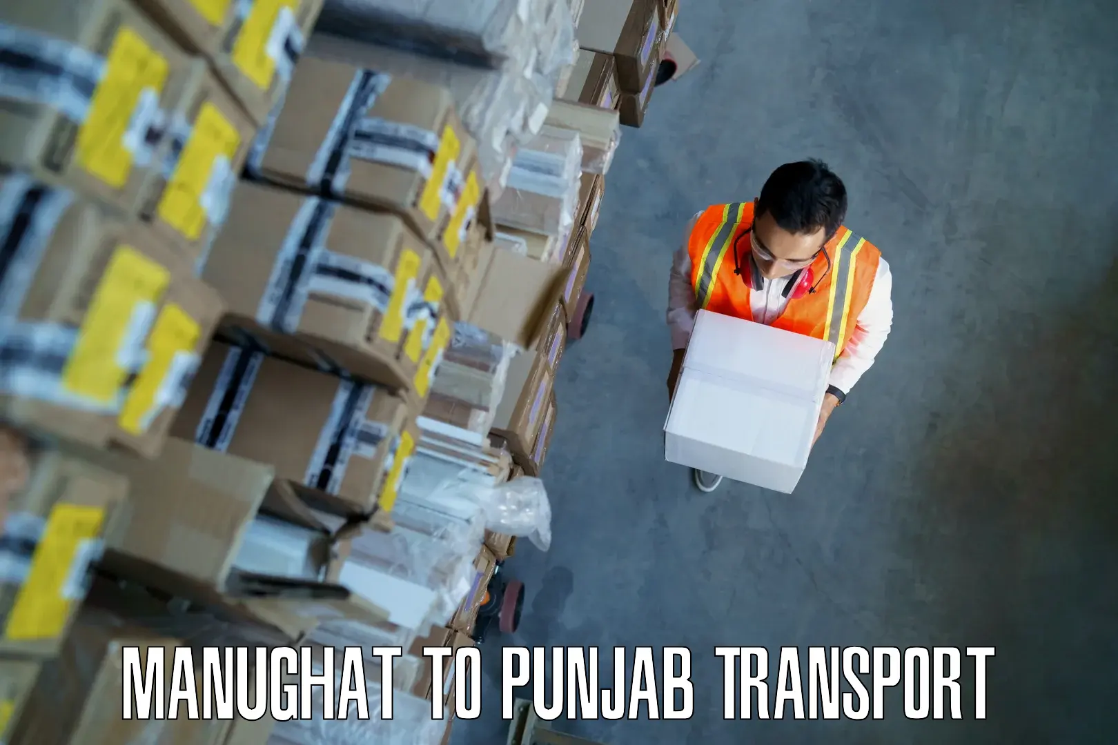 Interstate goods transport Manughat to Punjab