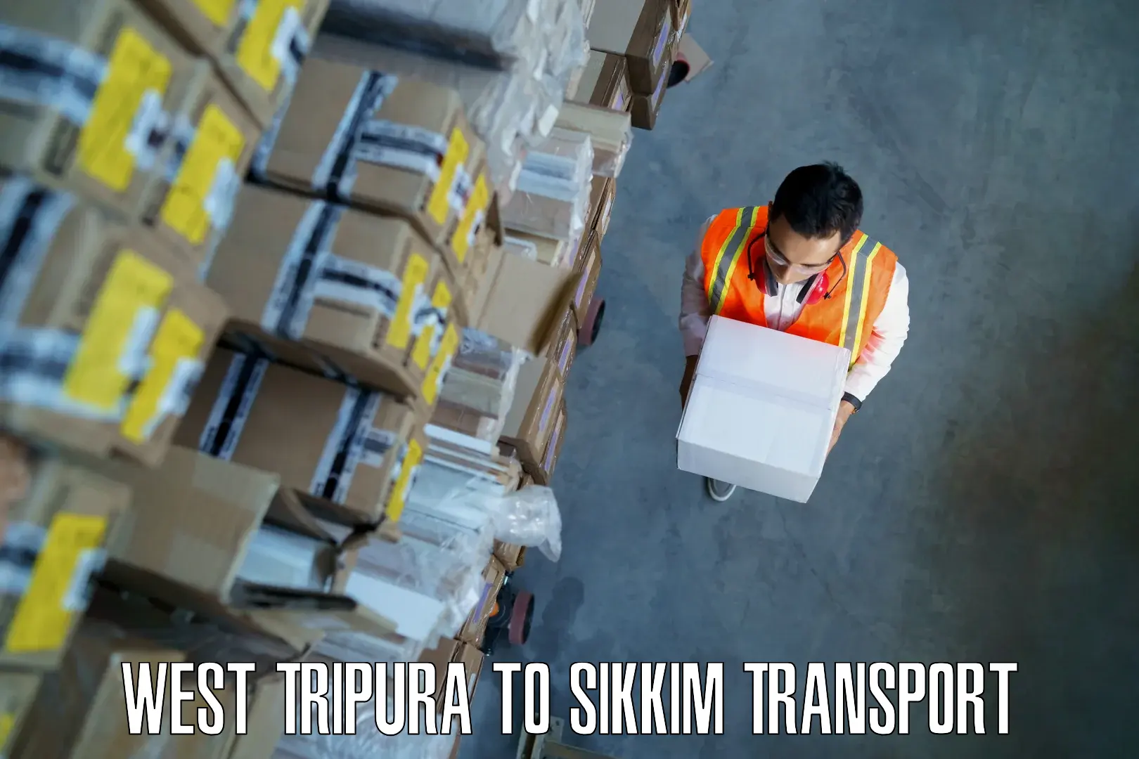 Domestic goods transportation services West Tripura to NIT Sikkim