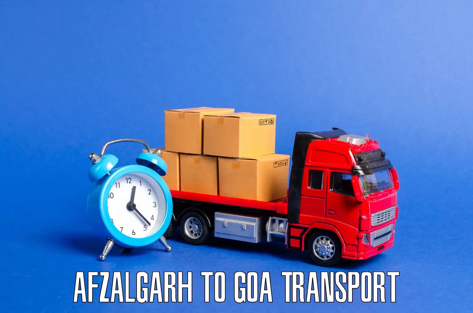 Daily parcel service transport in Afzalgarh to South Goa