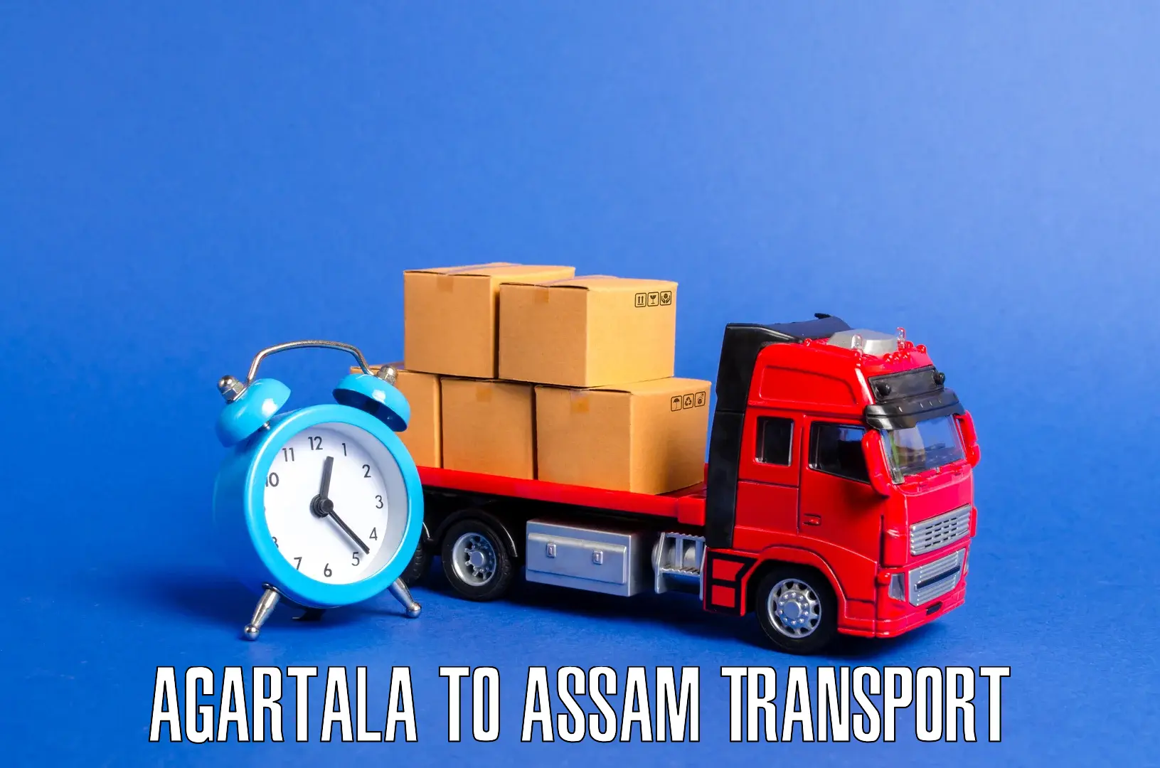 Door to door transport services Agartala to Naharkatia
