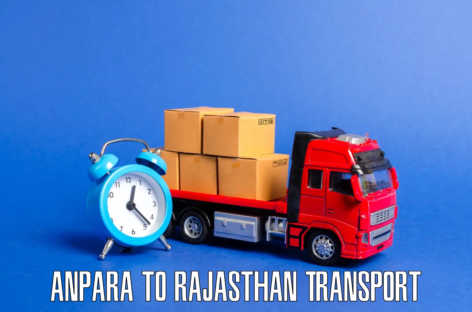 Nearby transport service Anpara to Rajasthan