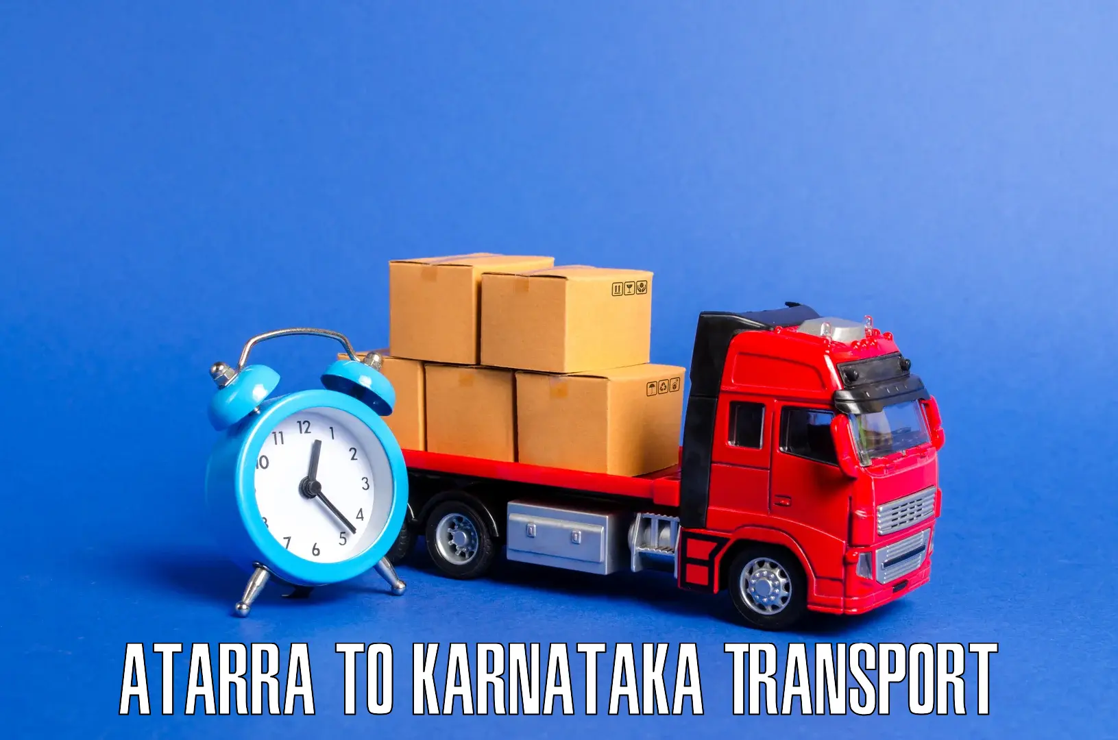 Daily parcel service transport in Atarra to Bangalore