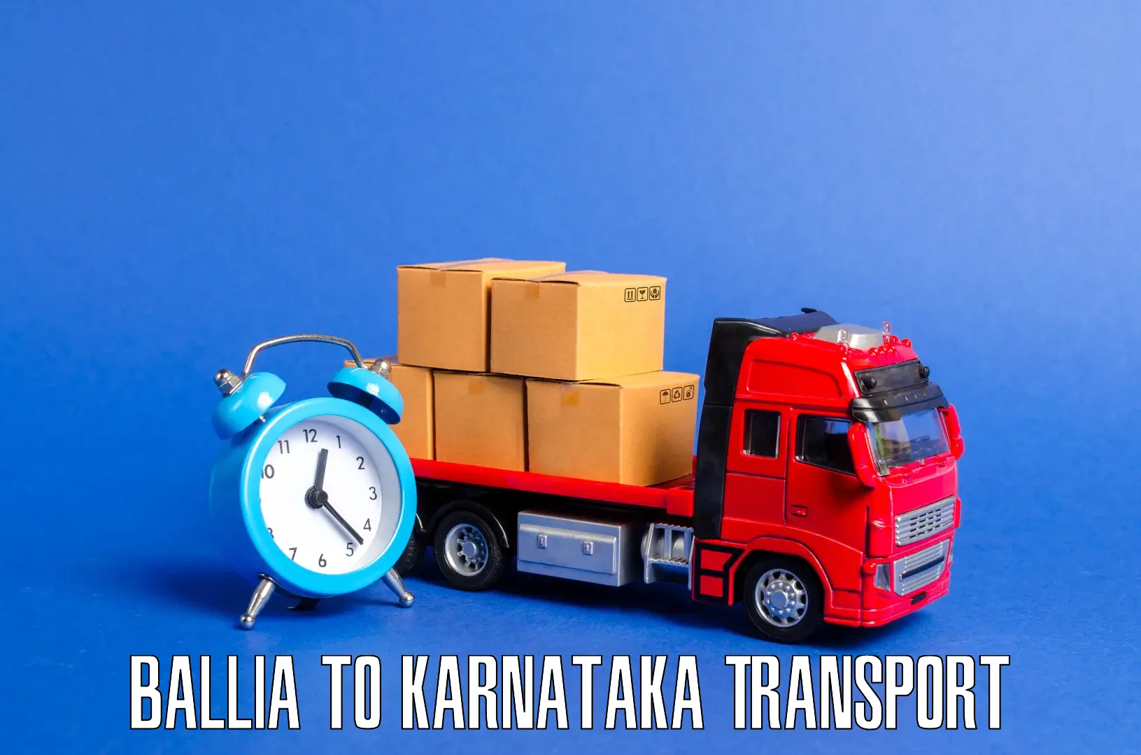 Domestic goods transportation services Ballia to Lingasugur