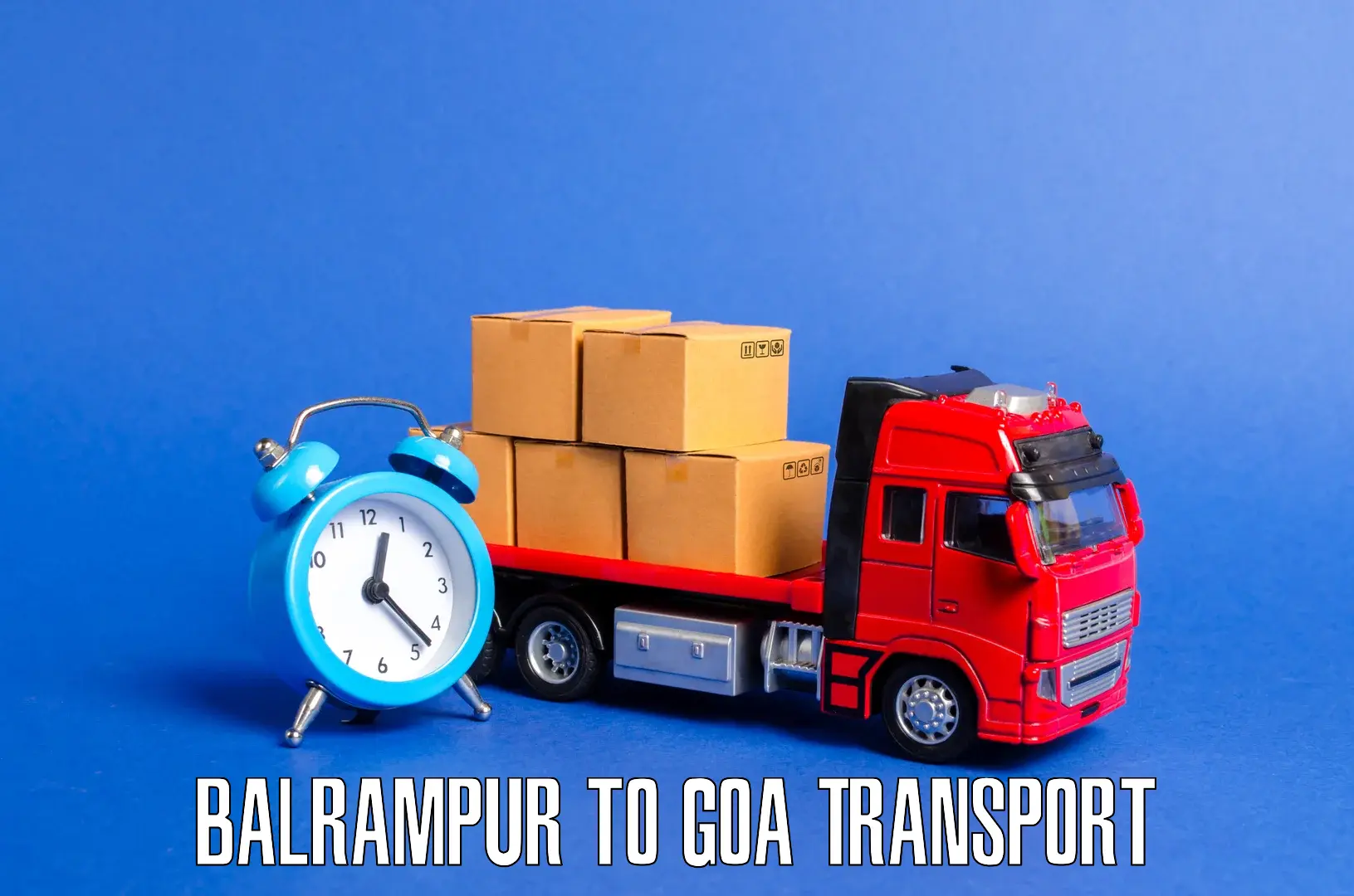 Two wheeler parcel service in Balrampur to Panjim