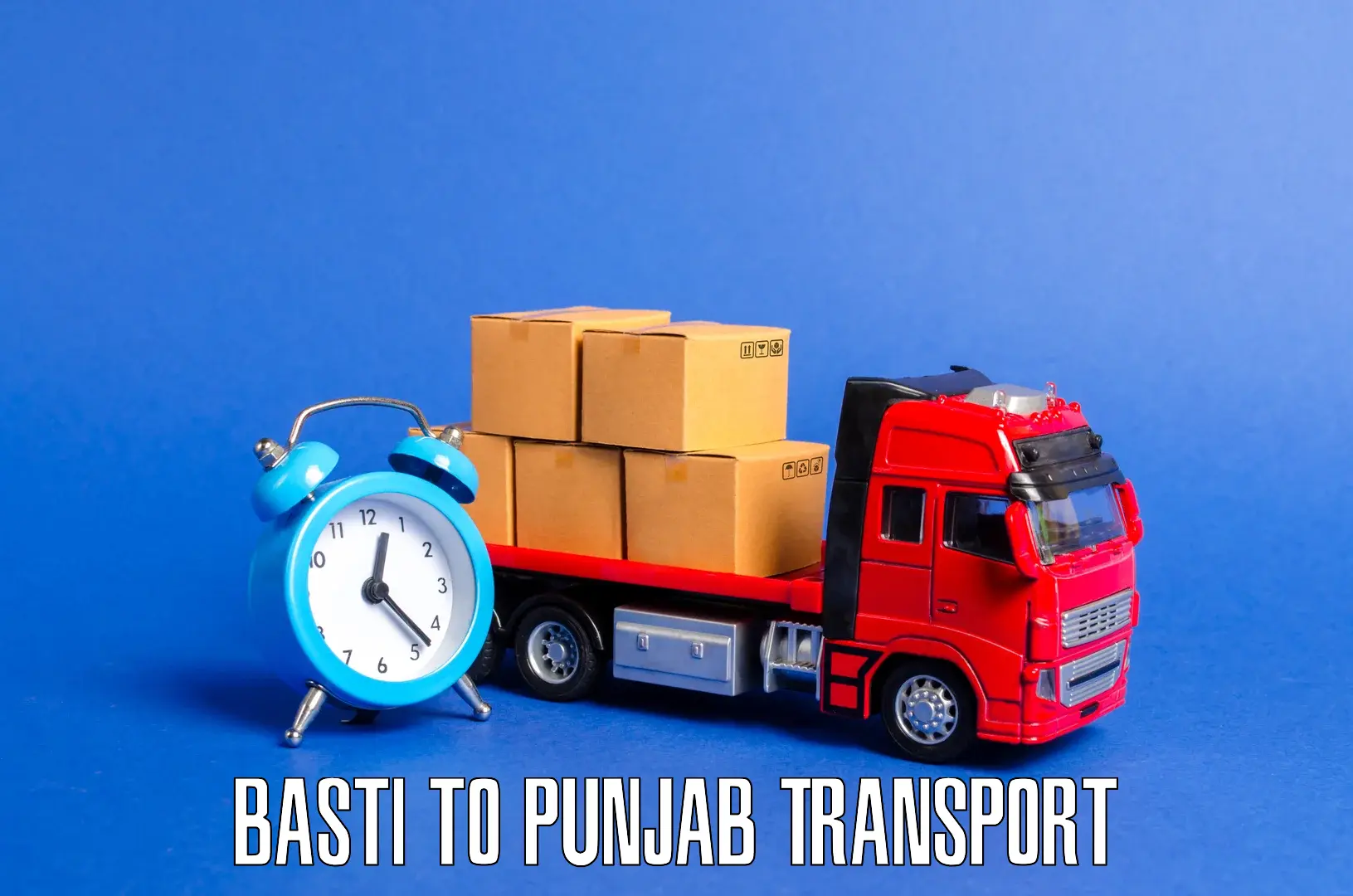 Vehicle parcel service Basti to Kapurthala