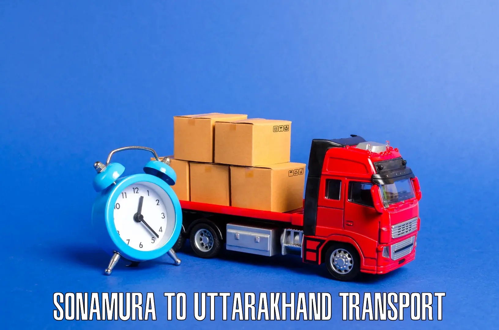 Material transport services Sonamura to Srinagar Pauri Garhwal
