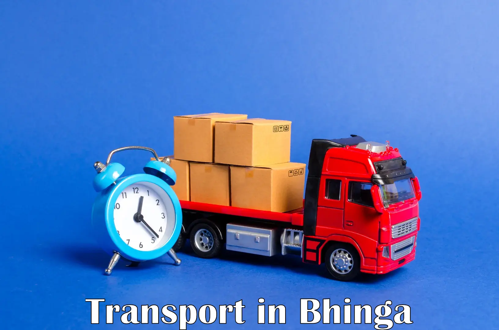Intercity goods transport in Bhinga