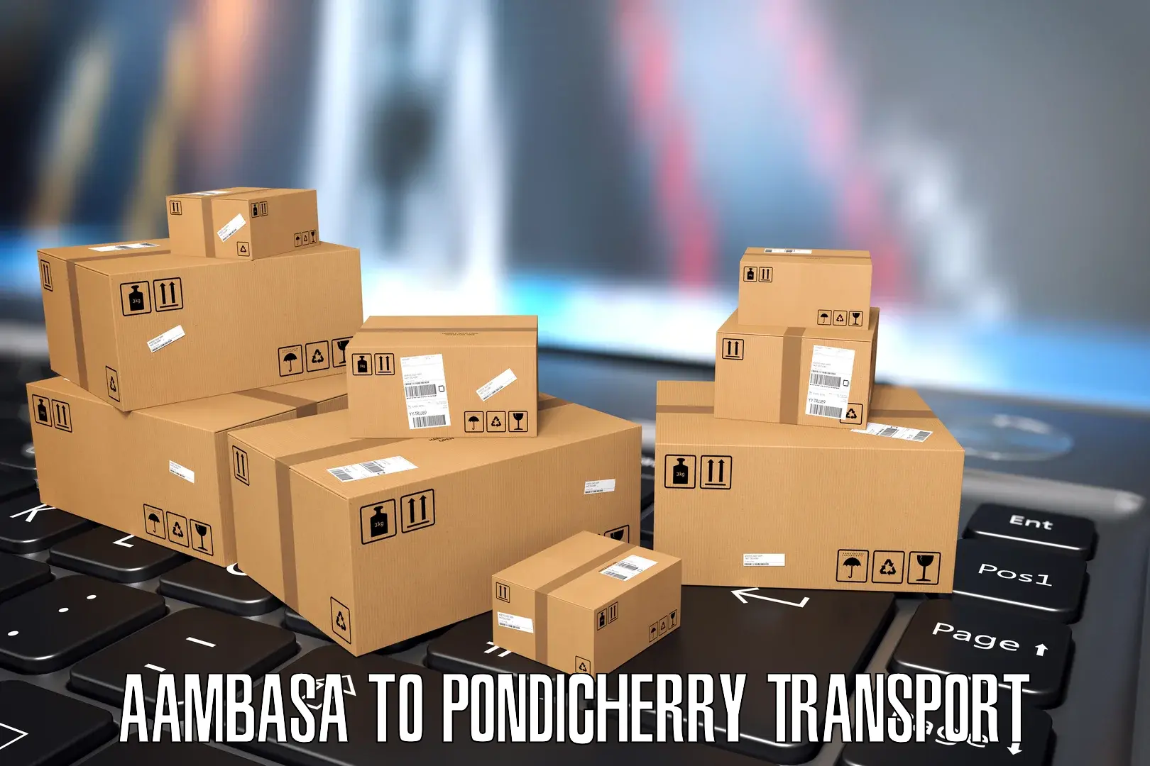 Container transportation services Aambasa to Pondicherry