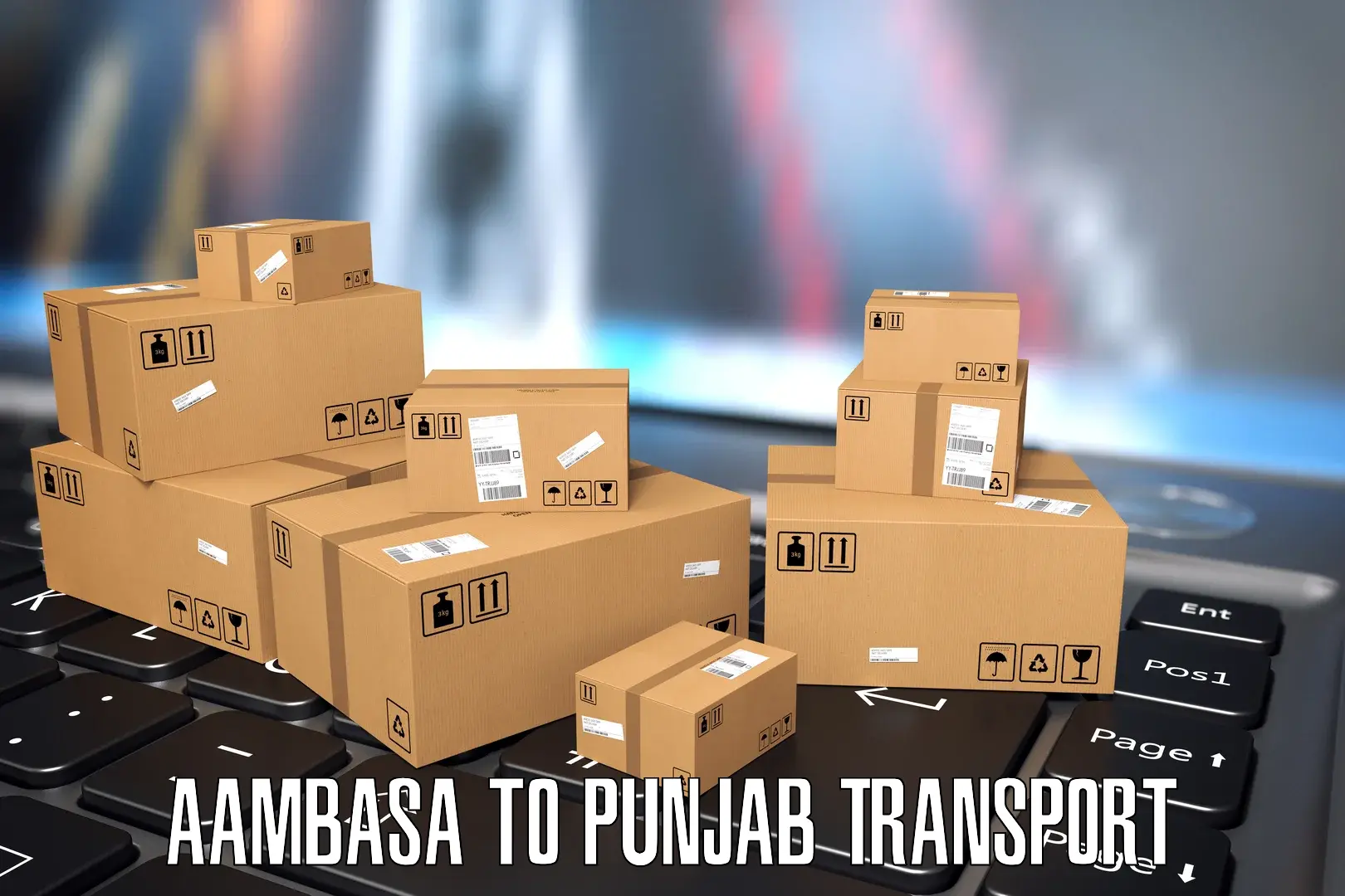 Door to door transport services Aambasa to Punjab