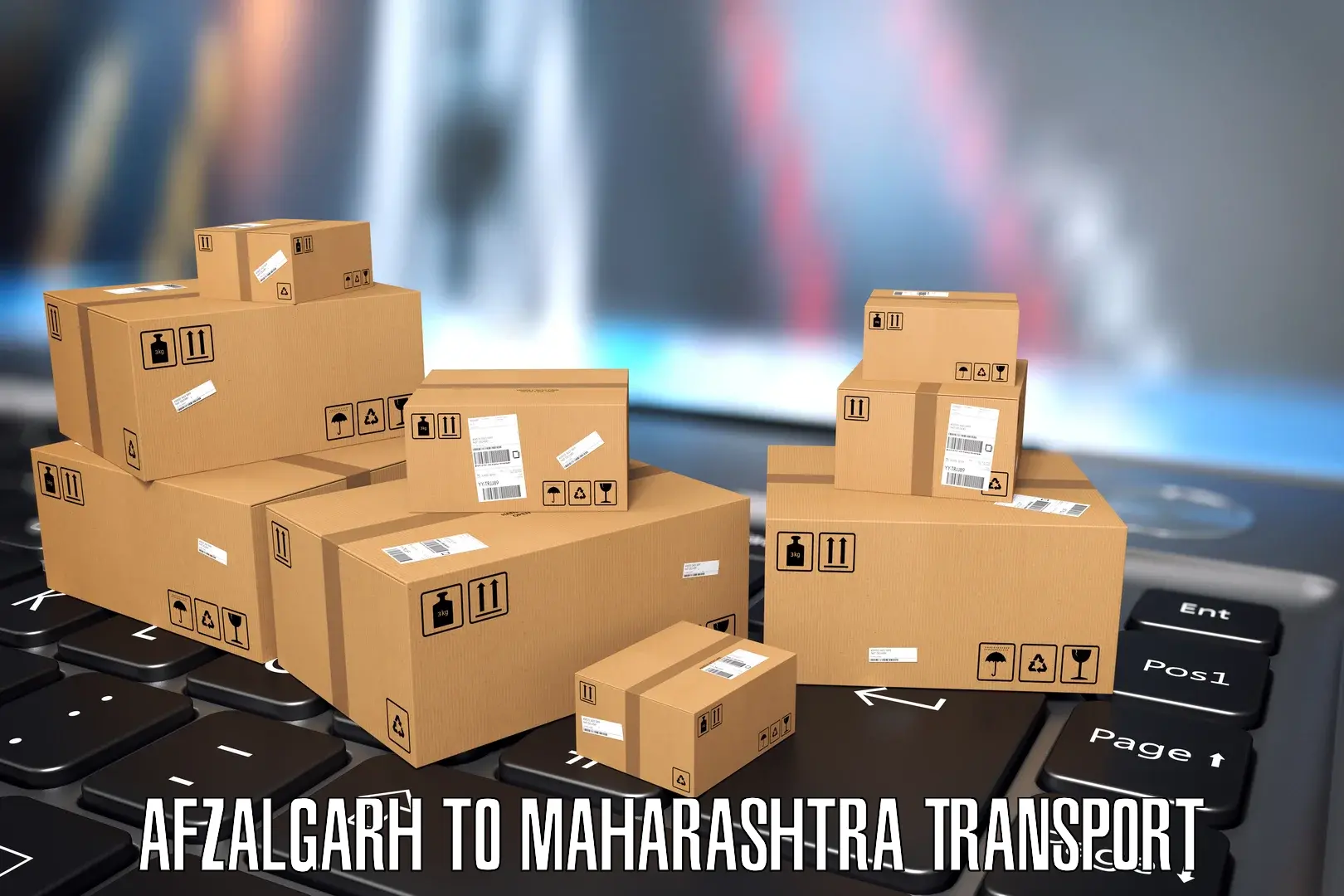 Truck transport companies in India Afzalgarh to Loni Ahmednagar