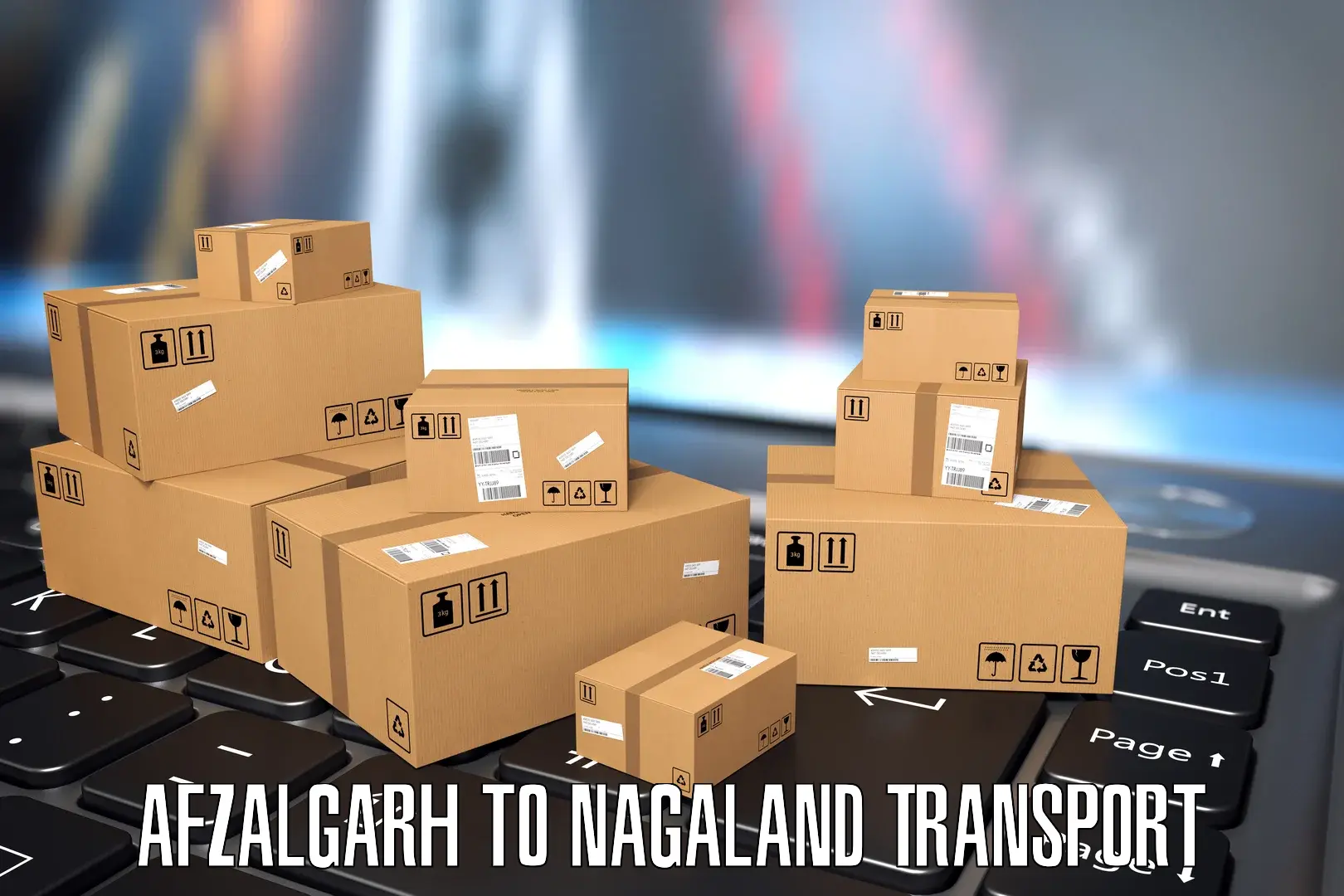 Container transportation services Afzalgarh to Wokha