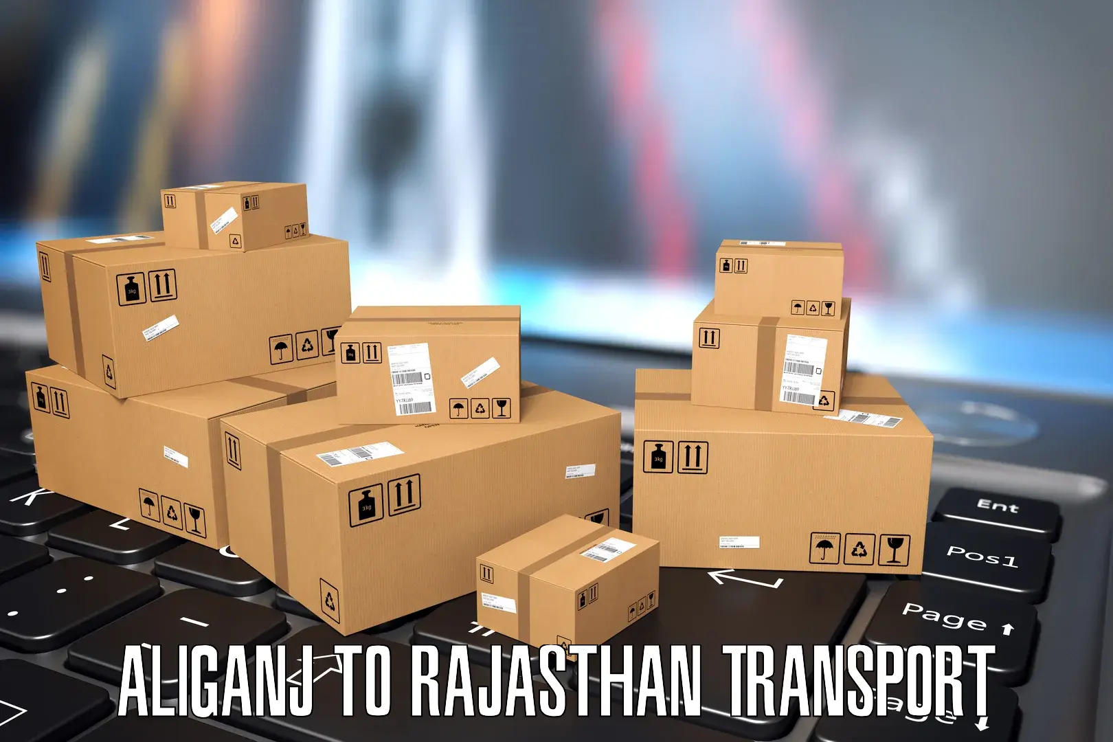 Daily transport service Aliganj to Rajasthan